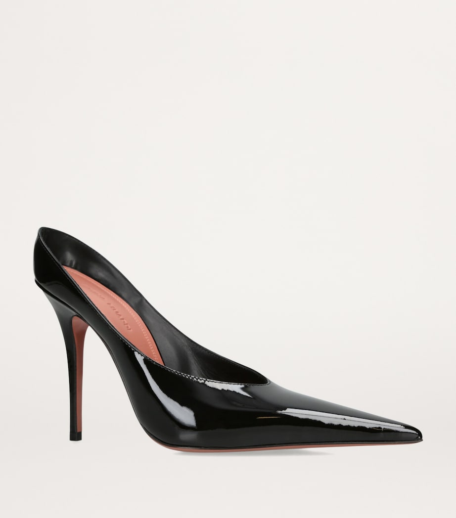 Patent Leather Anok Mules 105 BLACK Image 4