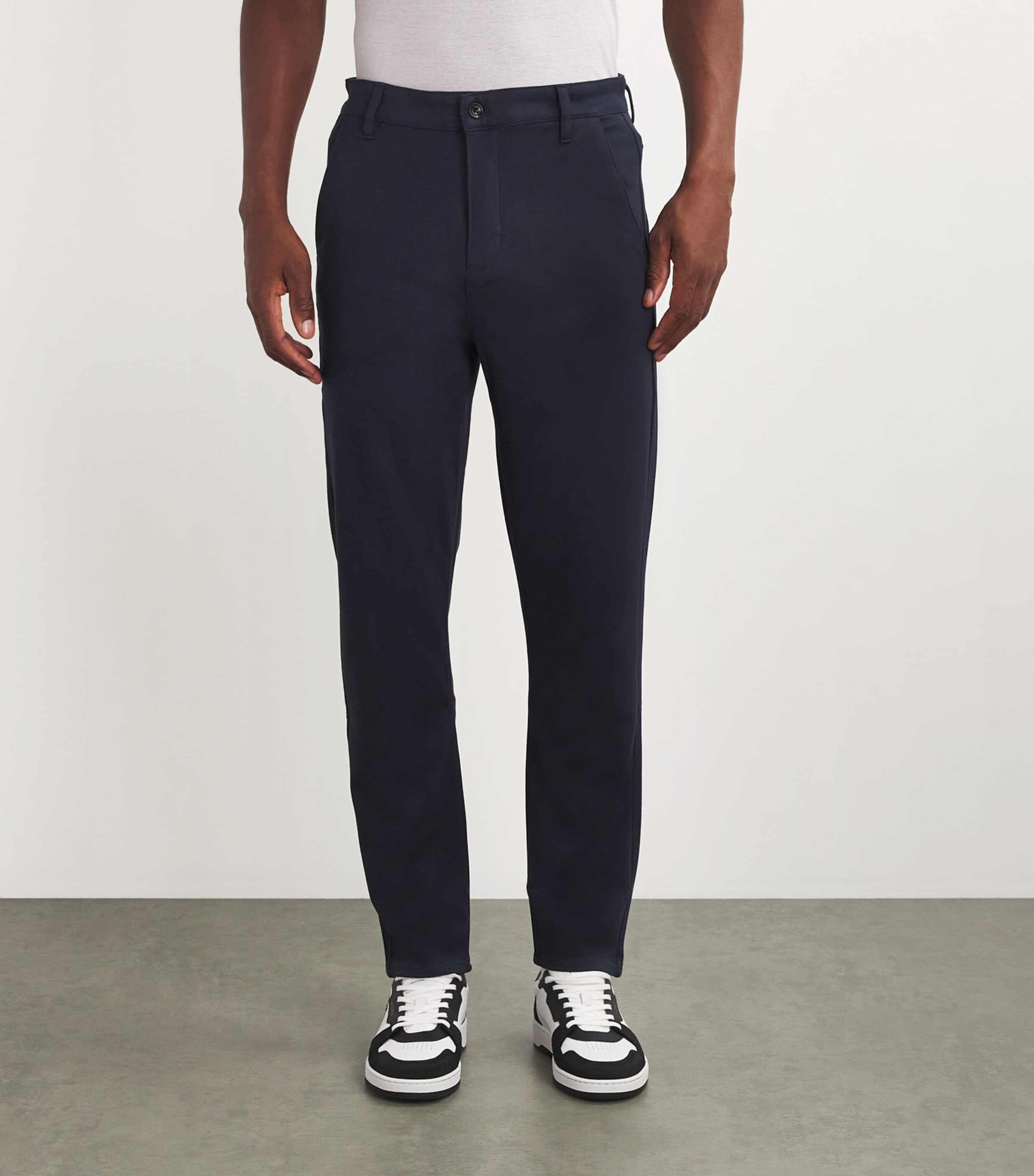 Double-Knit Travel Chinos BLUE Image 3