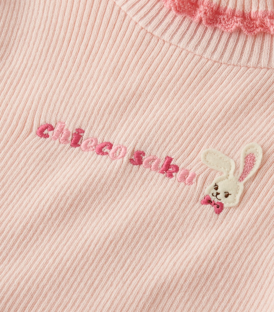 Embroidered Ruffle-Trim Sweater (2-7 Years) 8 Image 4