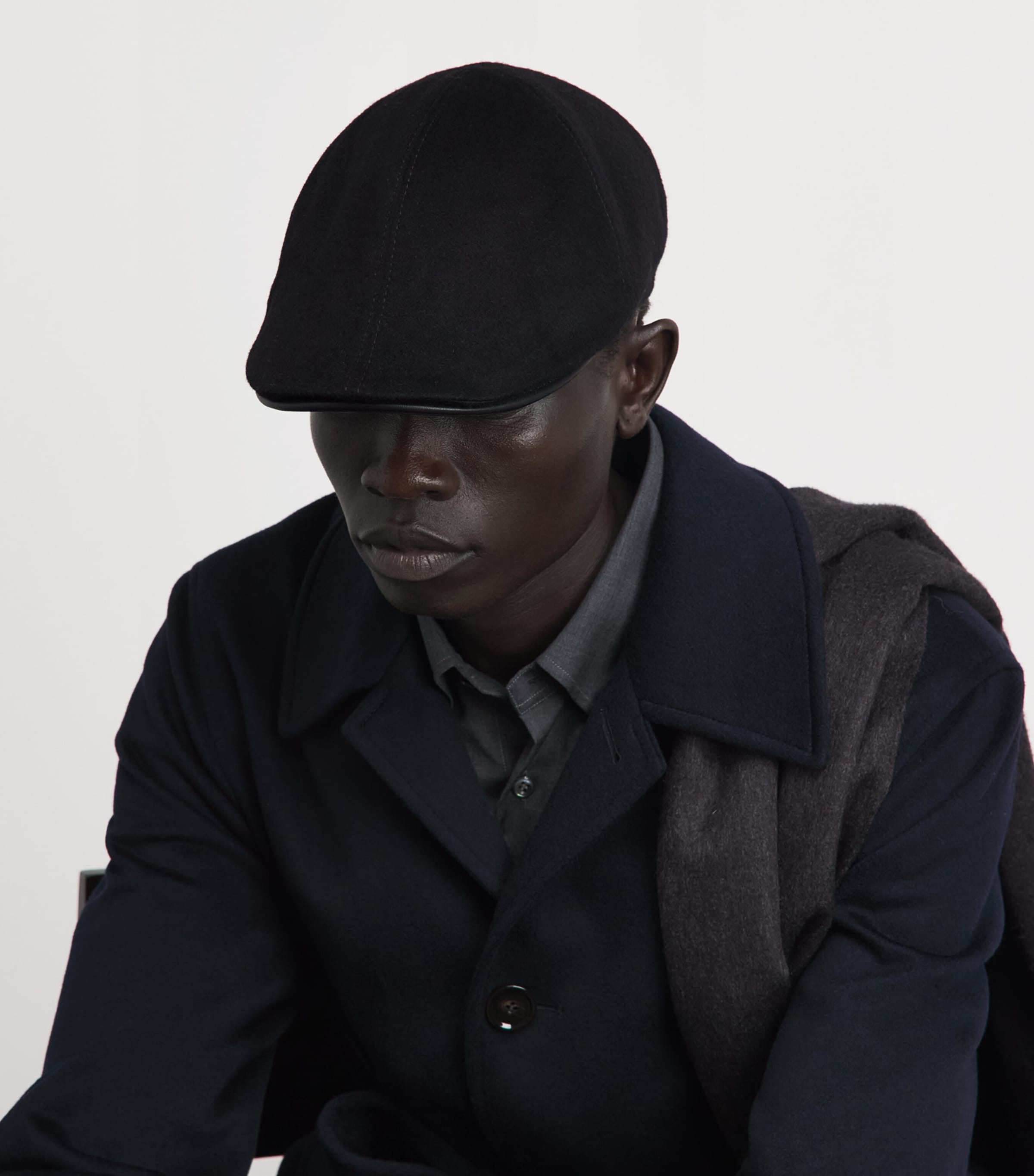 Giorgio Armani Wool-Blend Flat Cap Image 2