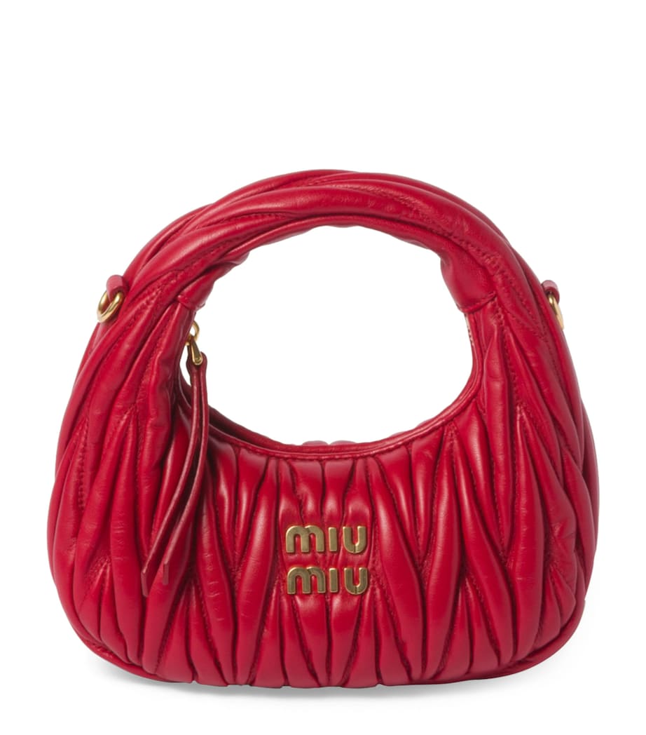 Mini Leather Matelassé Wander Top-Handle Bag F0011 Image 1