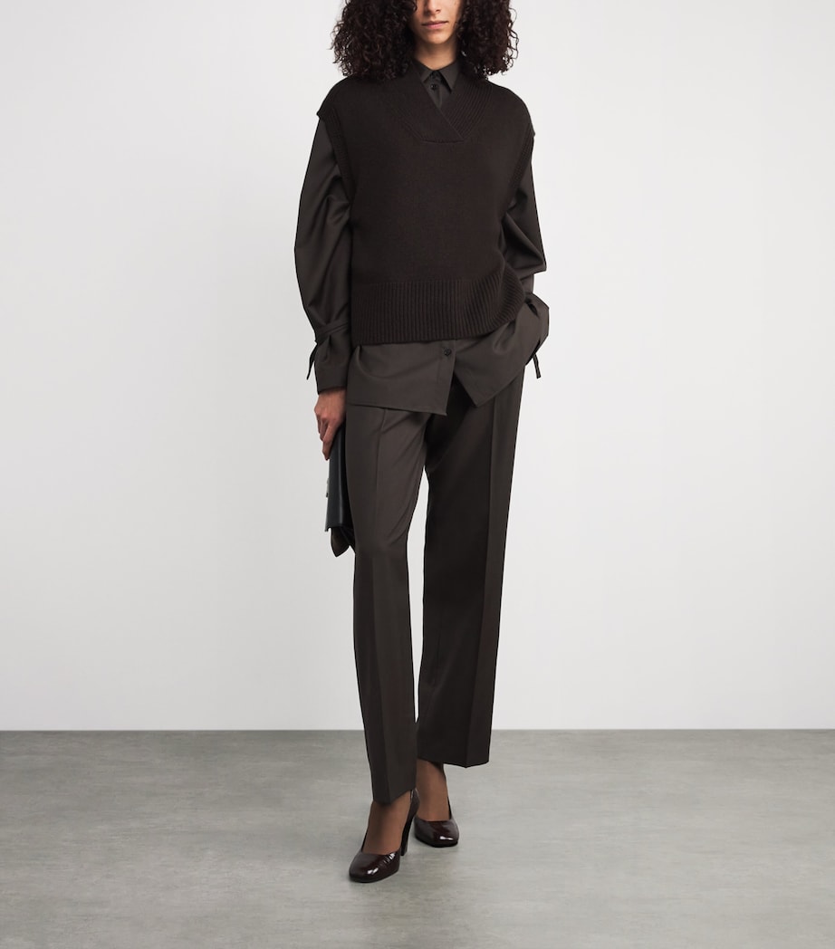 Cashmere Mena Sweater Vest COCOA Image 2