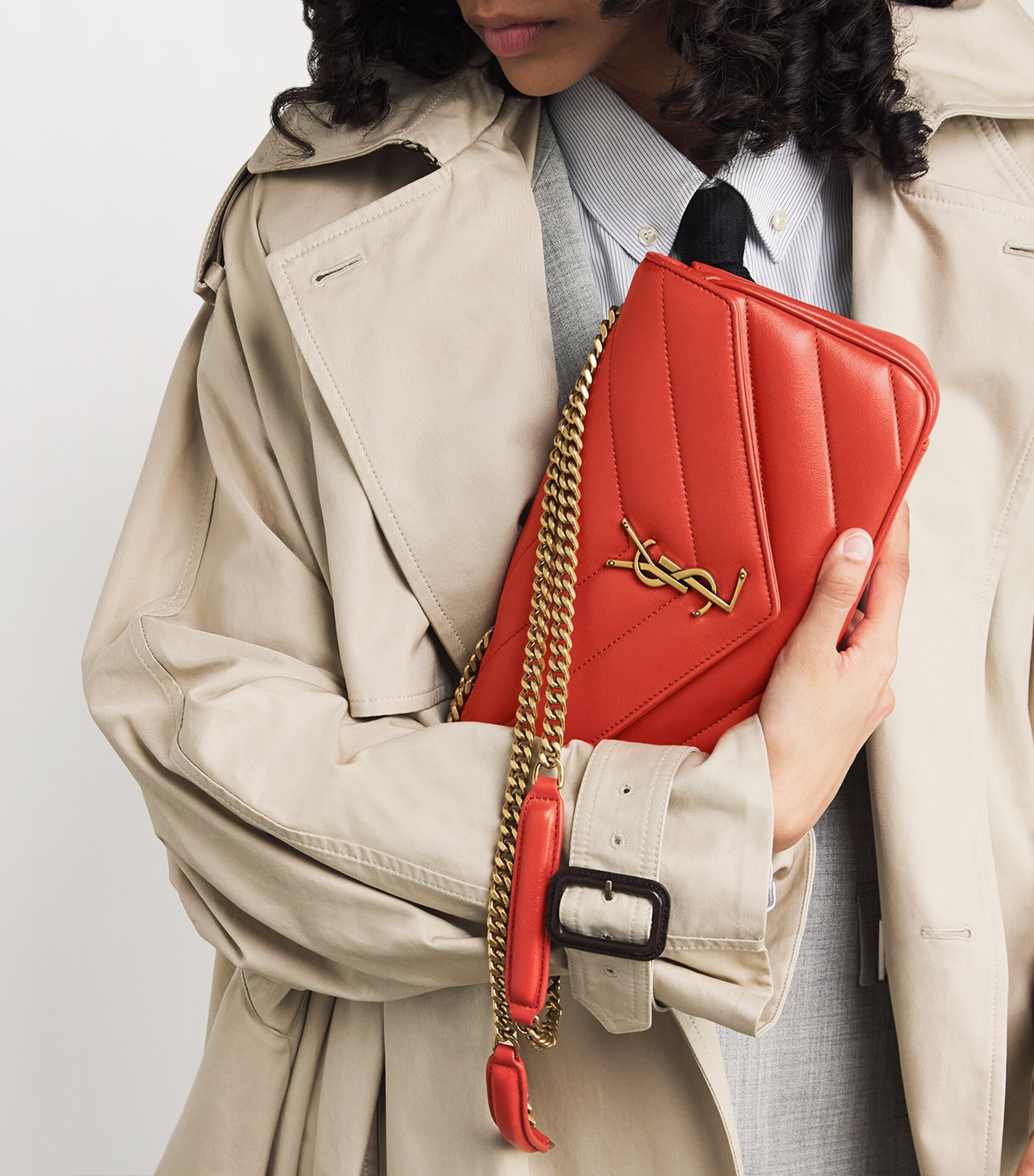 Saint Laurent Small Leather Loulou Shoulder Bag Image 2