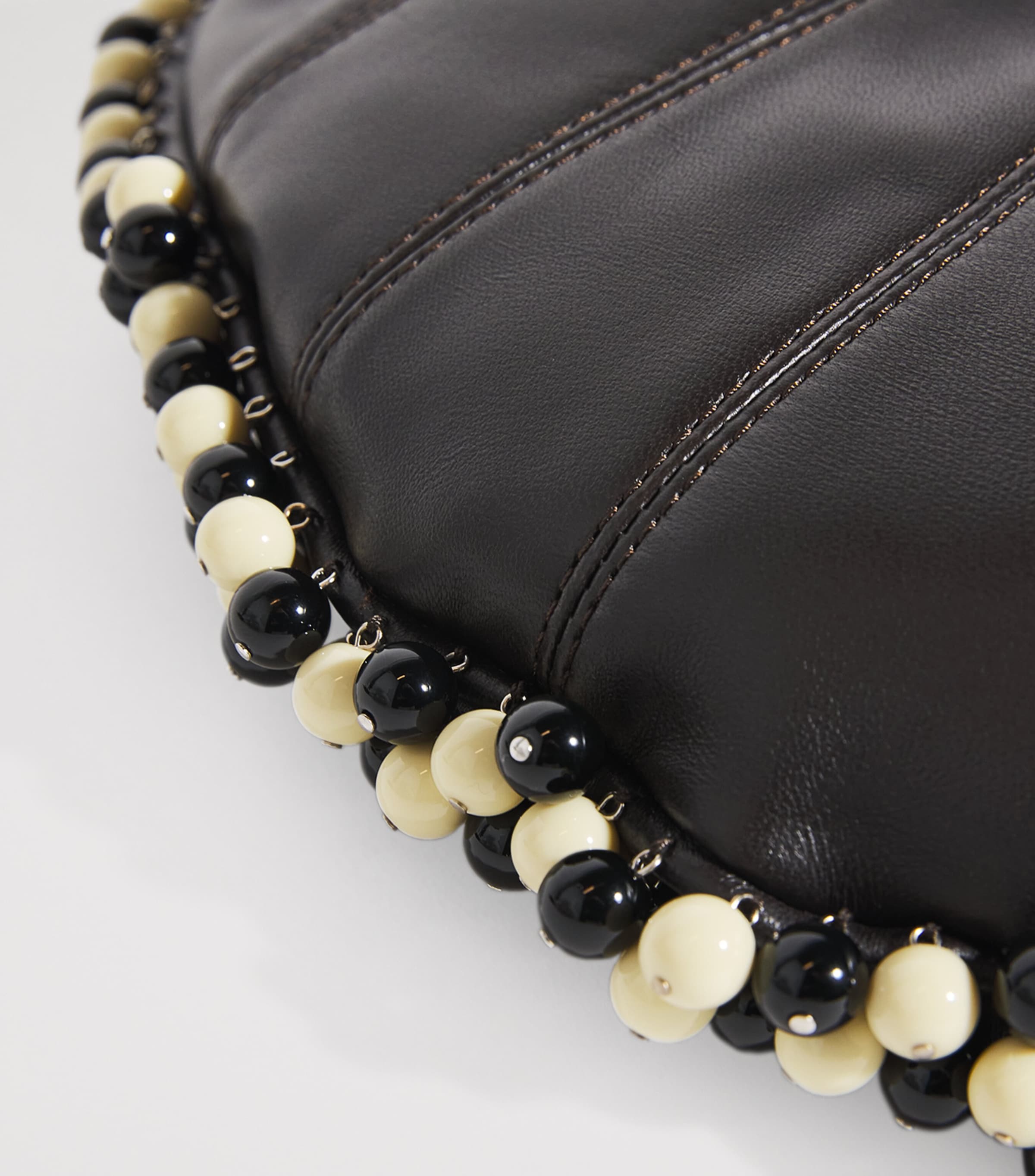 Mini Lambskin Fortune Croissant Shoulder Bag BR490DARK CHOCOLATE Image 5