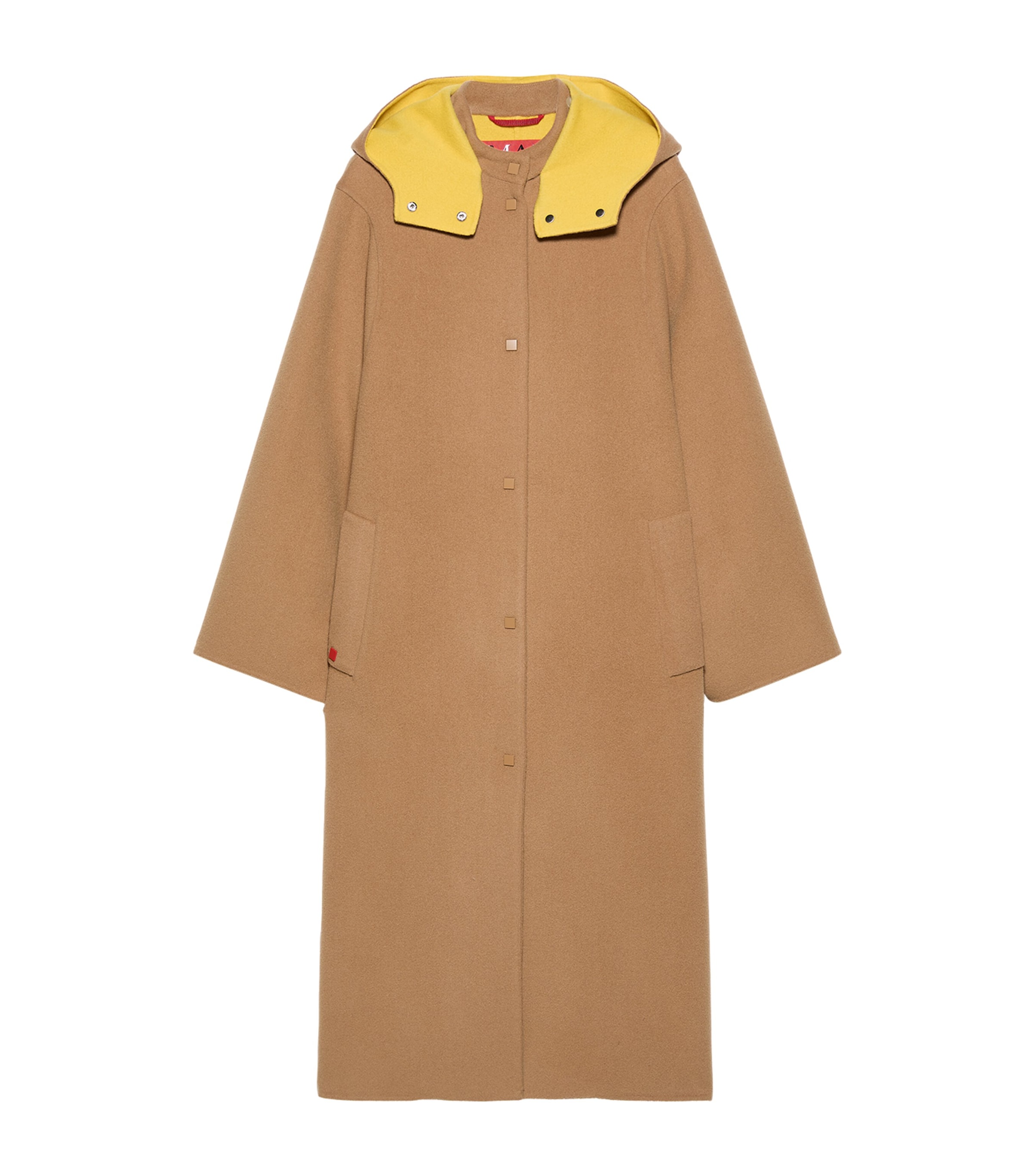 MAX&Co. Womens Virgin Wool Coat Camel Image 1
