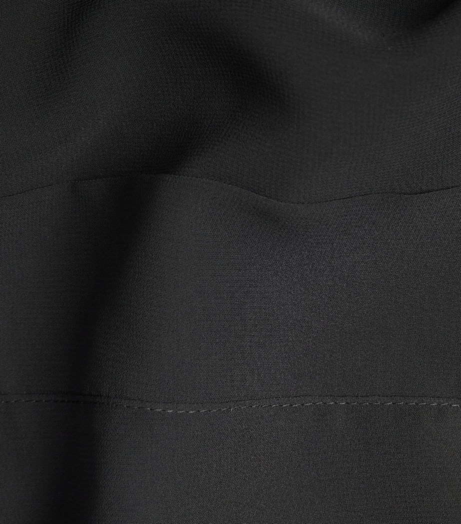 Talbot Runhof Womens Organza Shawl Black Image 6