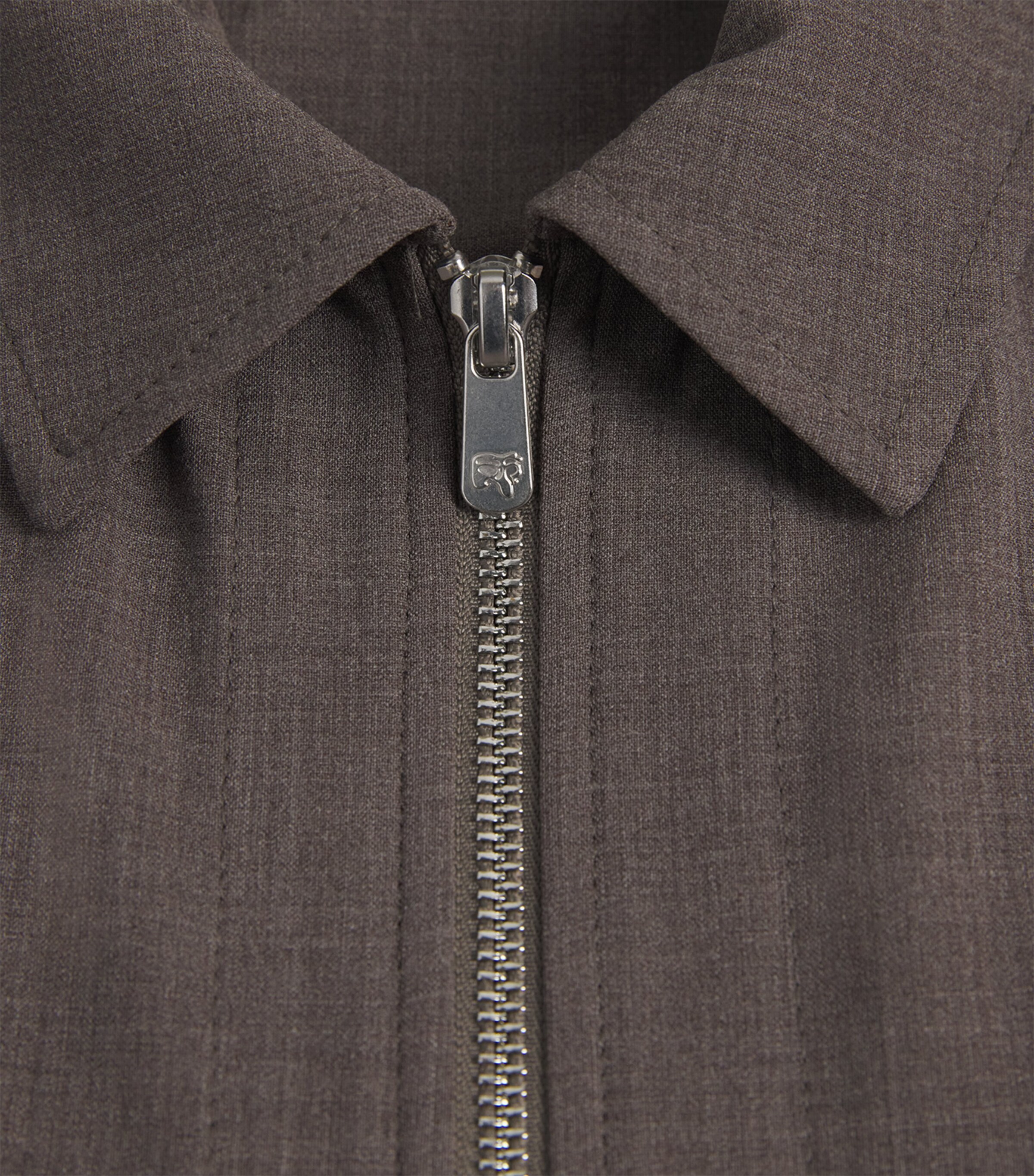 Marco Pescarolo Mens Virgin Wool Technical Jacket Taupe Image 6