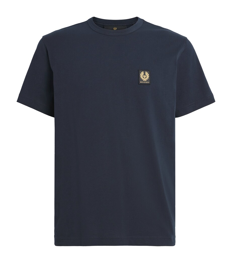 Belstaff Mens Cotton Logo T-Shirt Dark Inkdkink Image 1