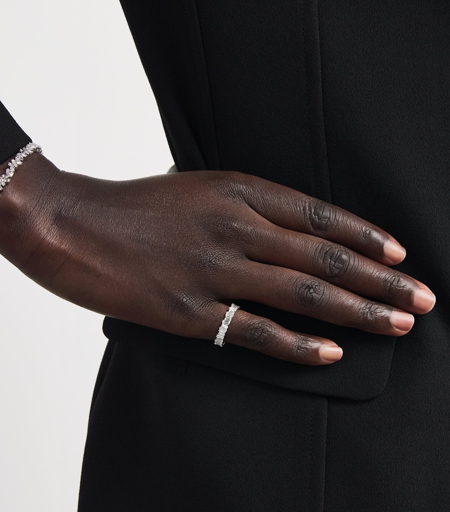 Suzanne Kalan White Gold and Diamond Classic Eternity Ring Wg/wd Image 2