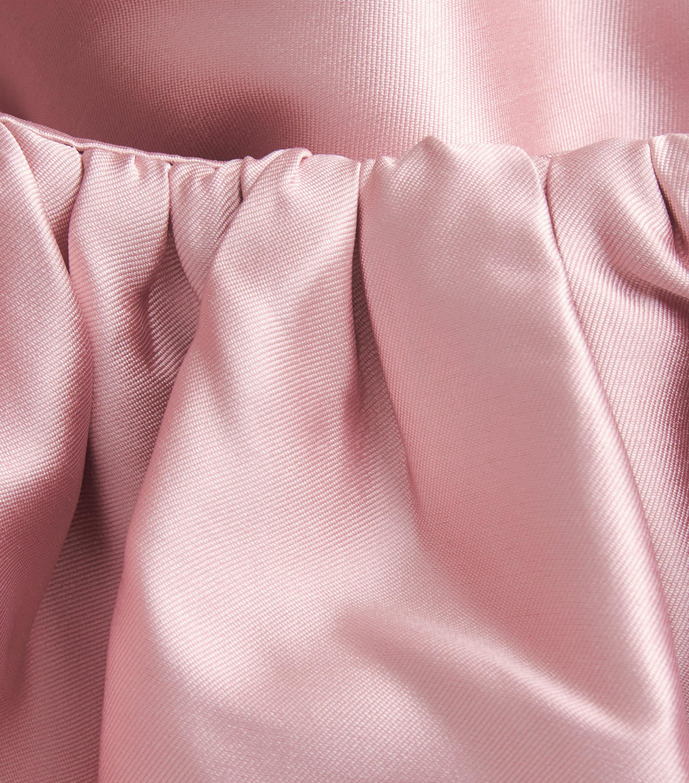 Solace London Womens Satin-Trim Floris Gown Petal Pink Image 6