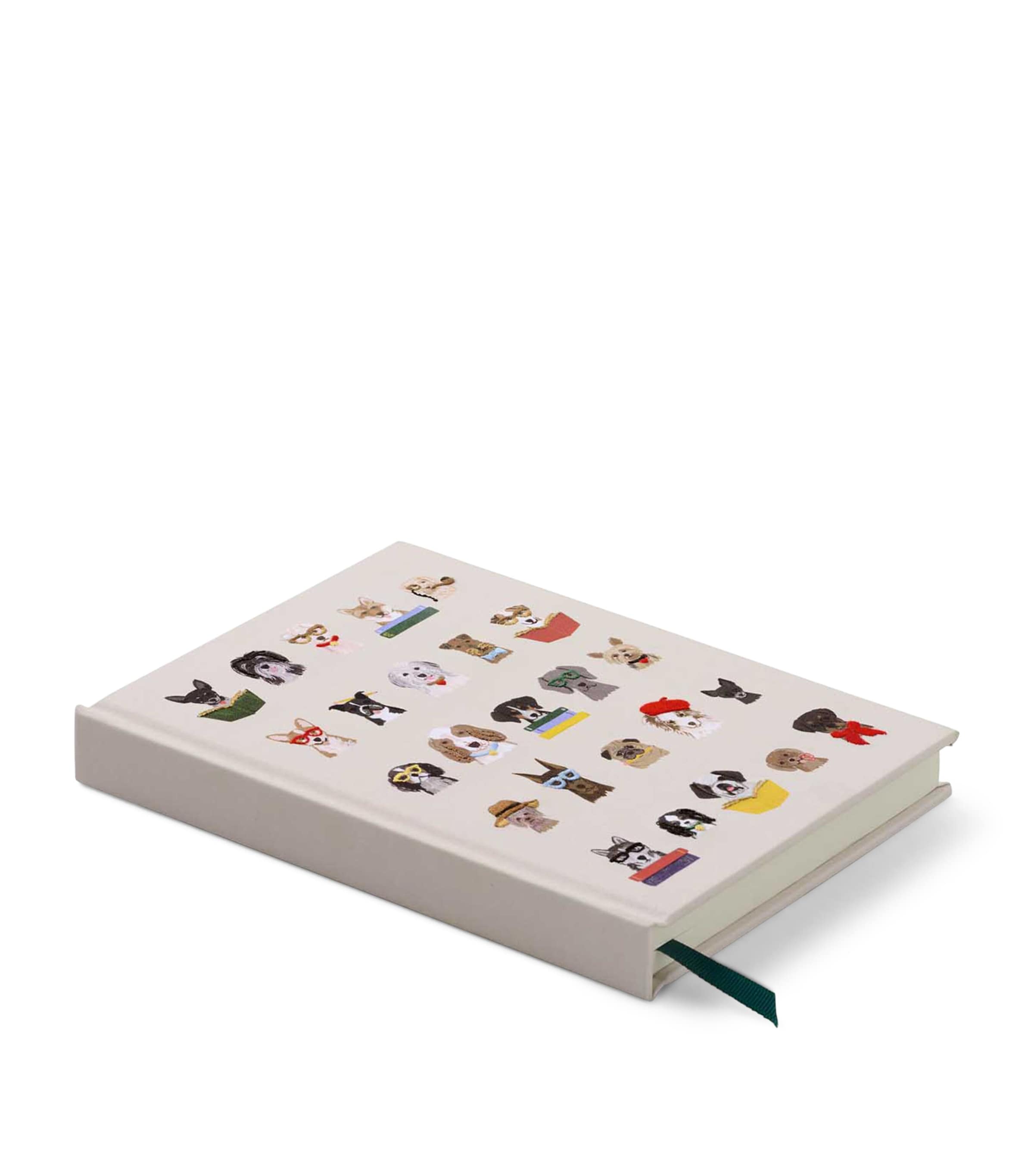 Embroidered Studious Dogs Journal MULTI Image 4