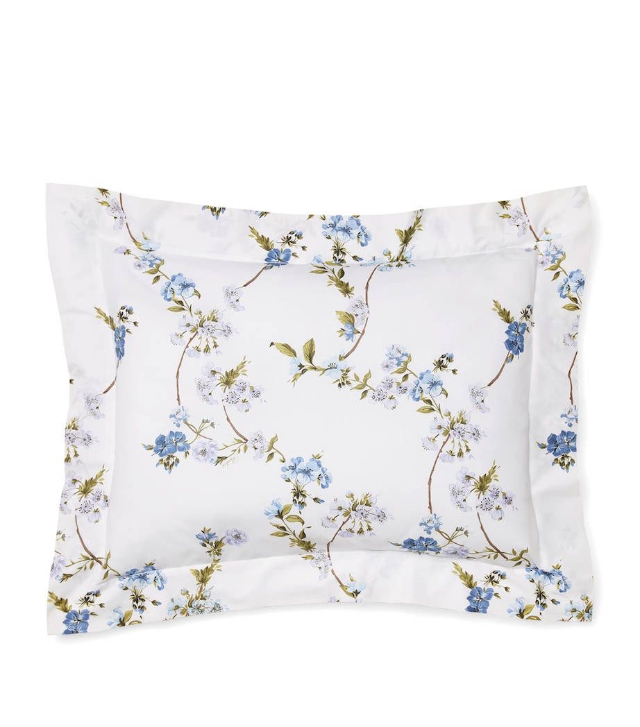 Fresia King Sham Pillowcase (50cm x 90cm) MEDIUM BLUE Image 1