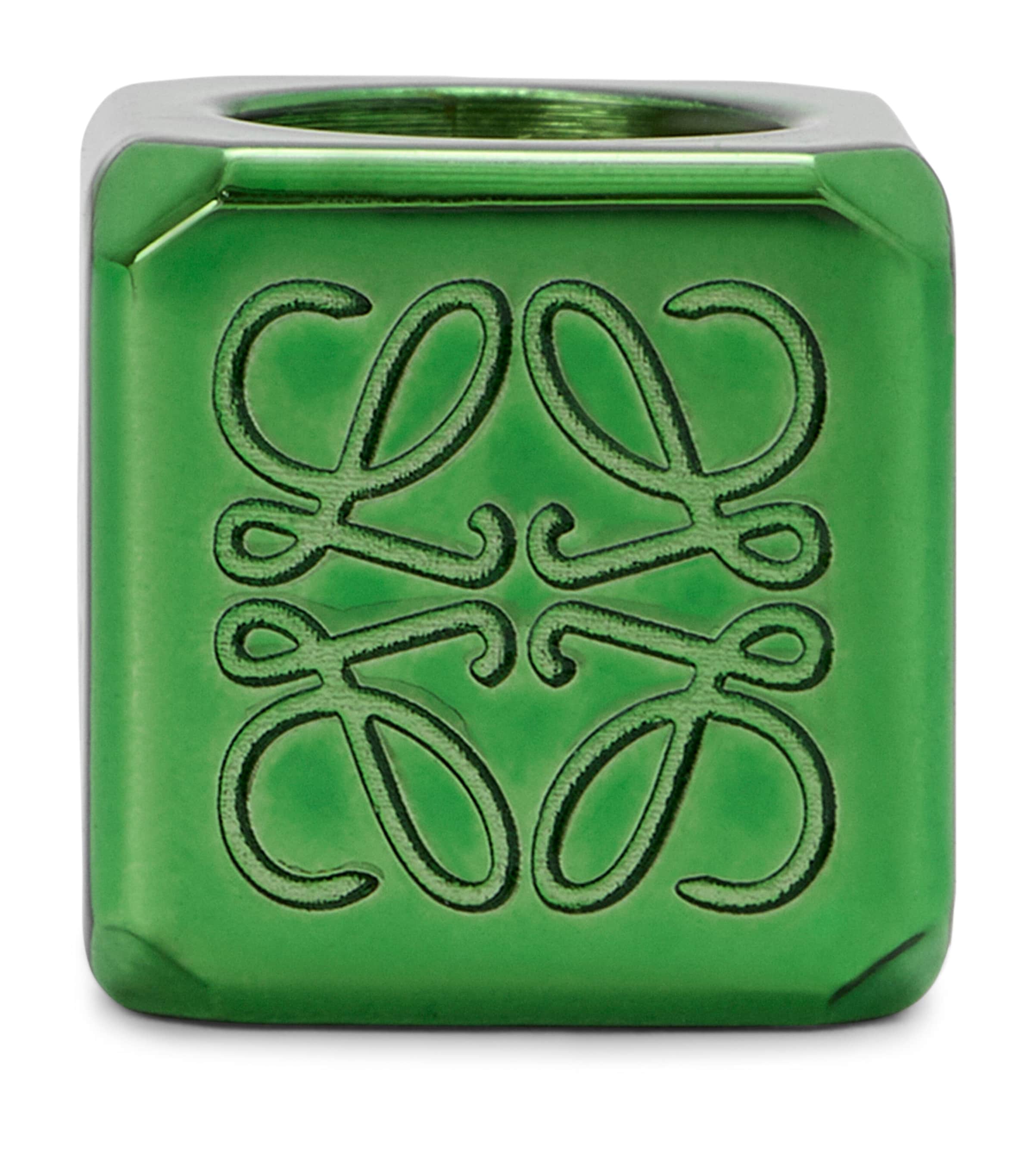 Loewe Clover Dice Bag Charm In Green