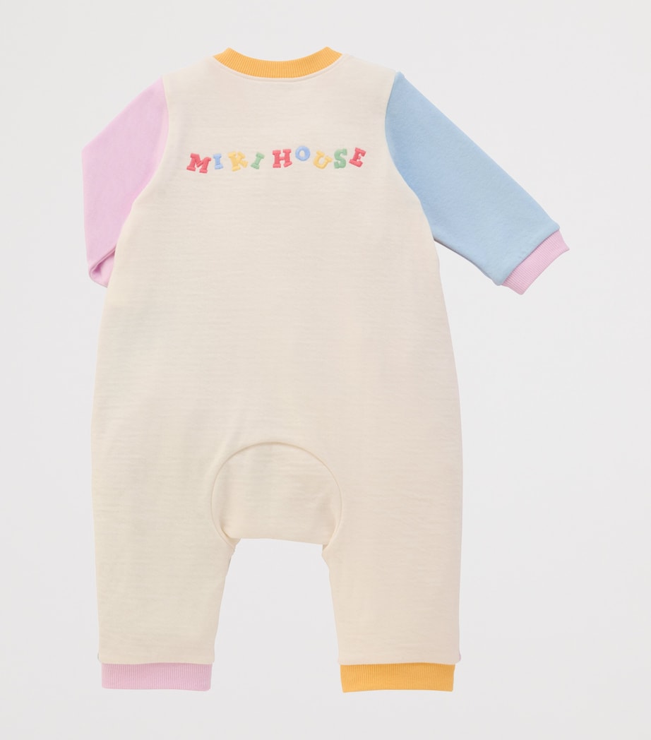 Miki House Cotton Embroidered Playsuit (6-24 Months) Image 3