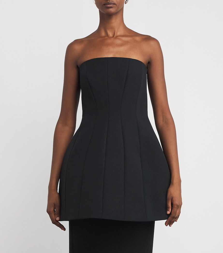 Structured Mini Dress BLACK Image 3