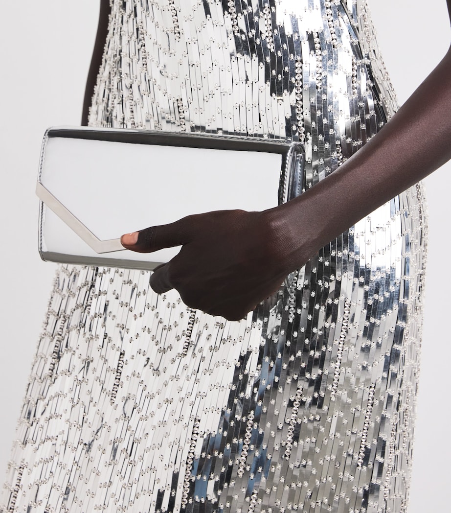 Embellished Crepe Gown BLACK WITH CRYSTAL Image 4