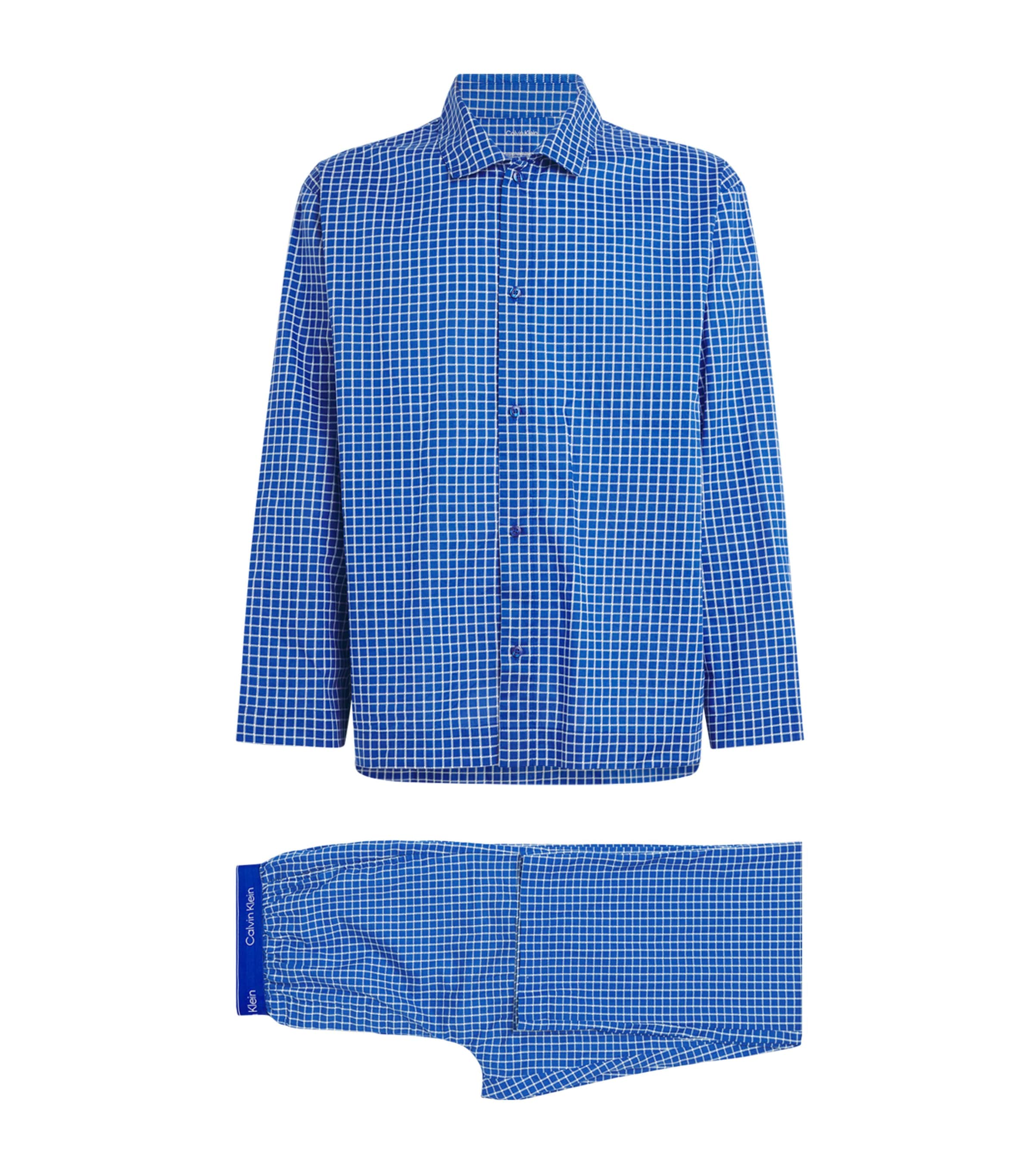 Cotton Check Pyjama Set ZFJ19484 CLUB CHECK Image 1