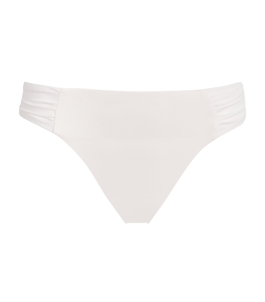 AWAY THAT DAY Womens Cannes Bikini Bottoms Bridal White Image 1