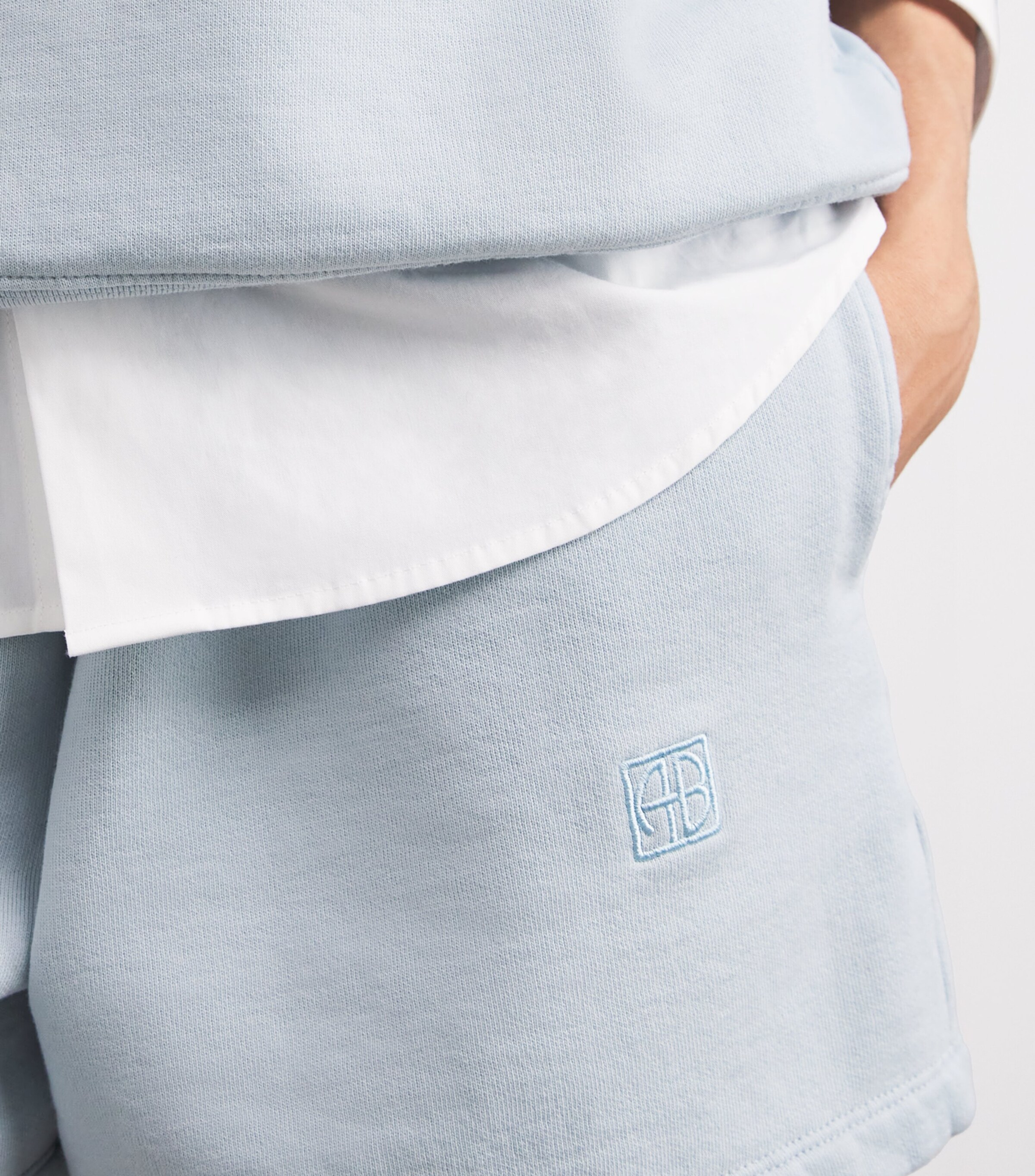 Logo Kam Shorts  PALE BLUE Image 6