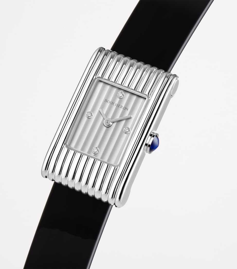 Stainless Steel and Diamond Reflet Watch 29.5mm NO COLOUR Image 2