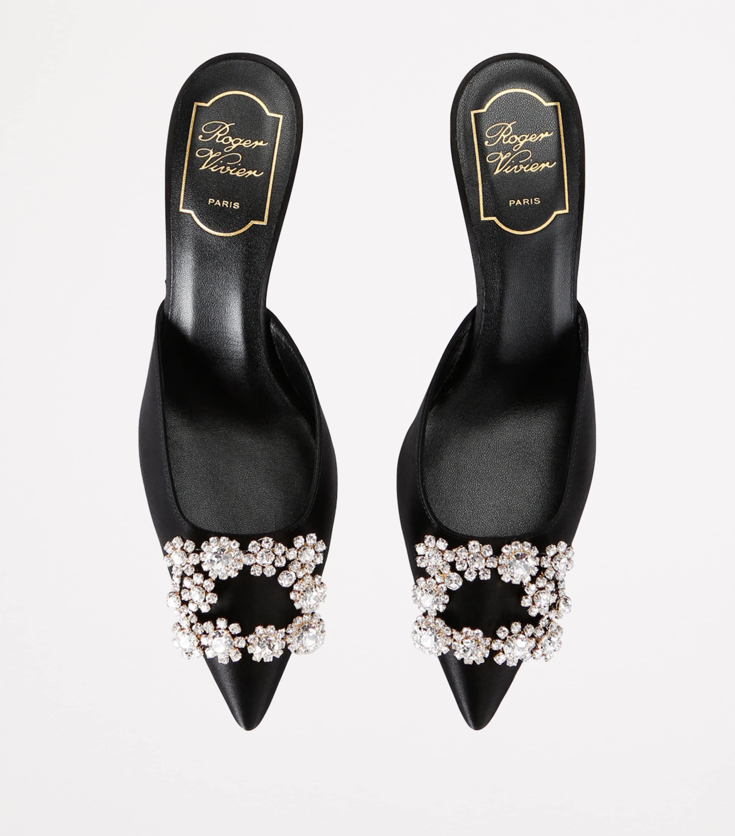 サンダル・ミュール ROGER VIVIER FLOWER STRASS 65 MULES Roger Vivier Roger Vivier Flower Strass 65 Mules | Grailed