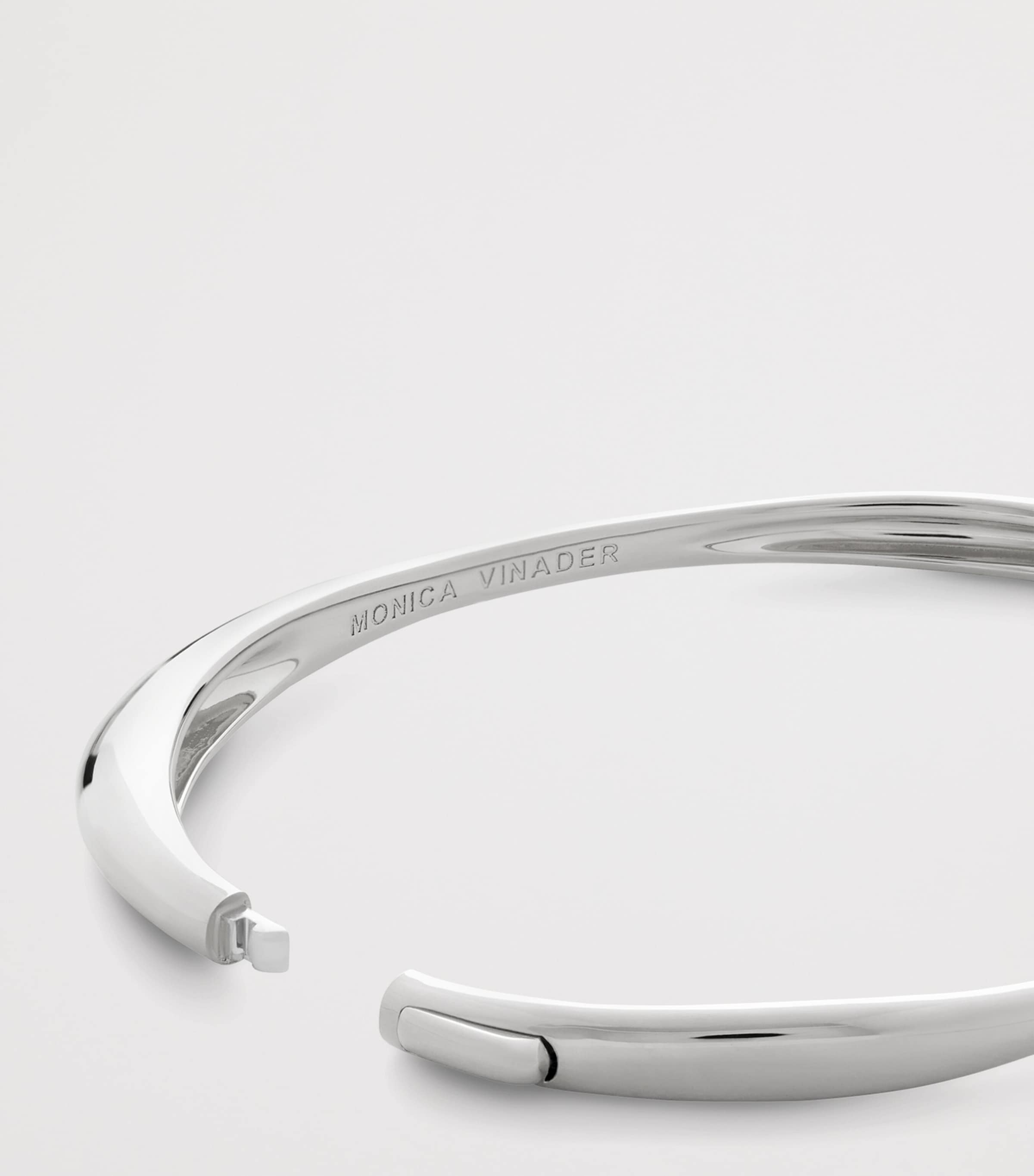 Monica Vinader Sterling Silver Nura Bangle Sterling Silver Image 3