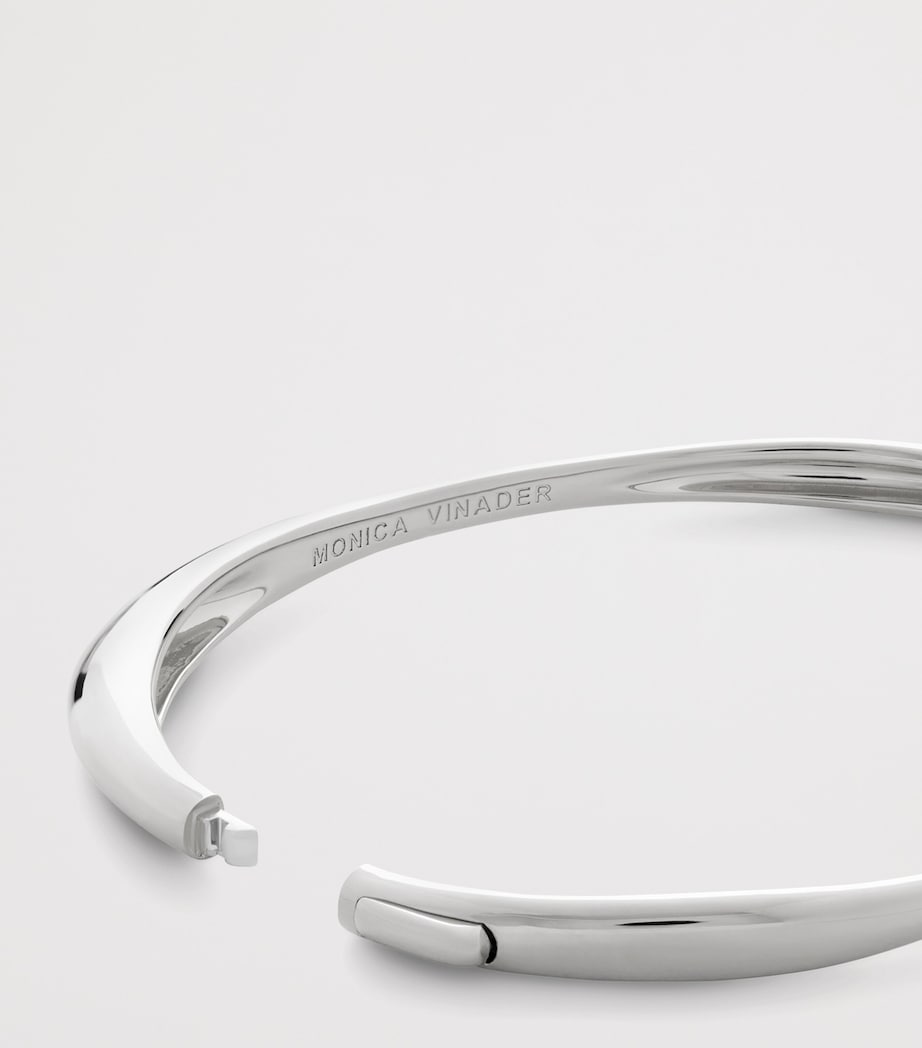 Monica Vinader Sterling Silver Nura Bangle Sterling Silver Image 3