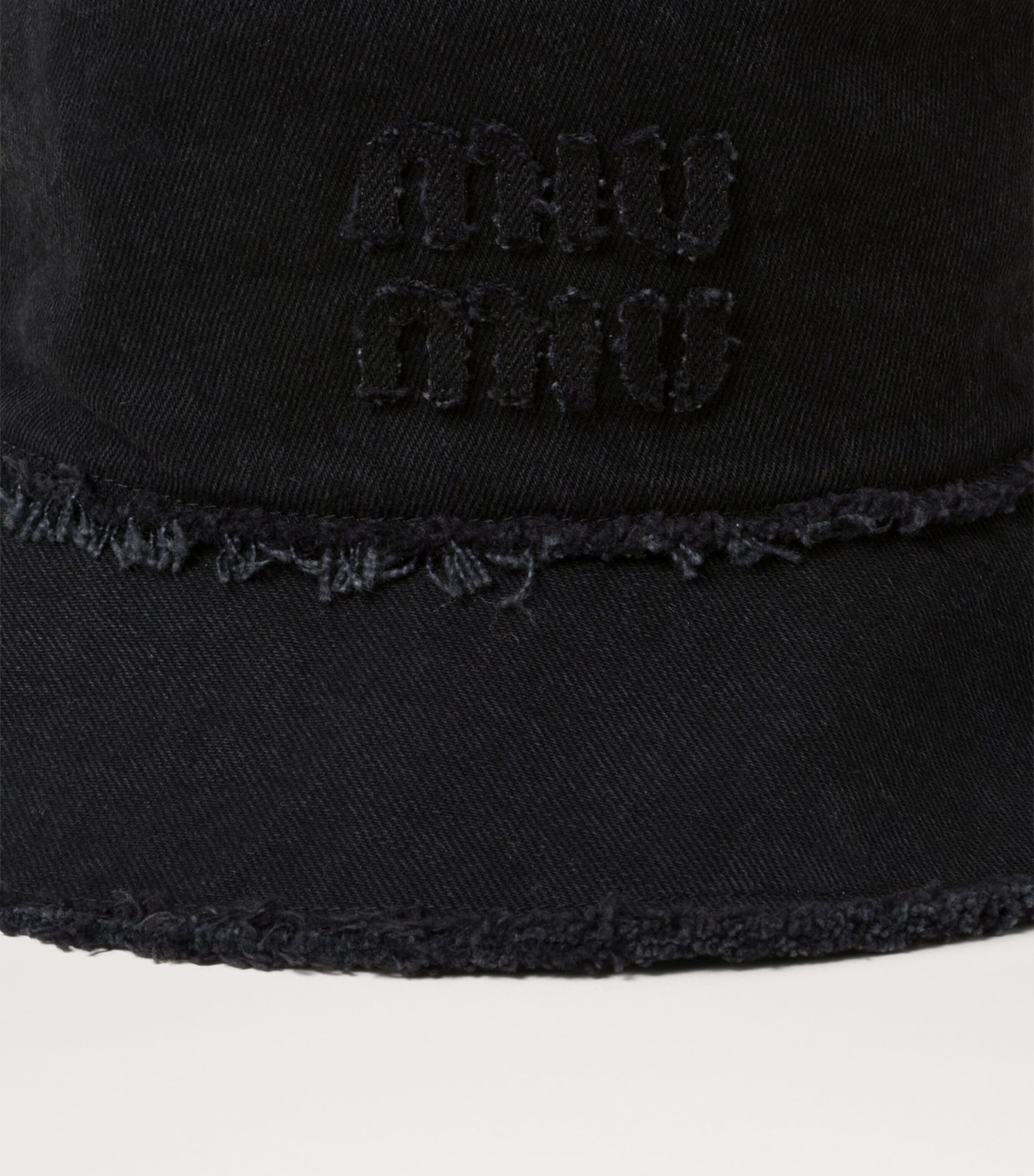 Denim Logo Bucket Hat F0002 Image 3