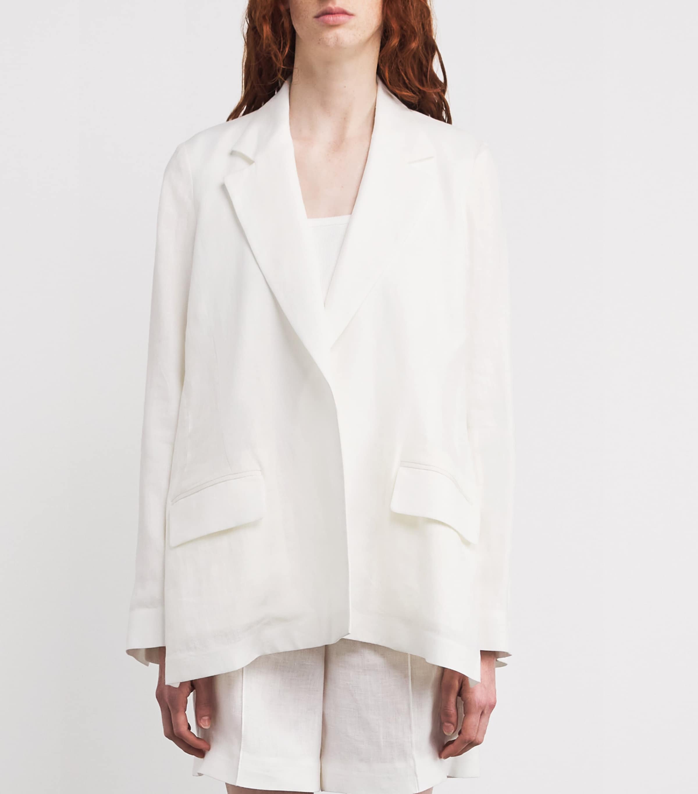 Linen Soft Blazer BIANCO Image 3