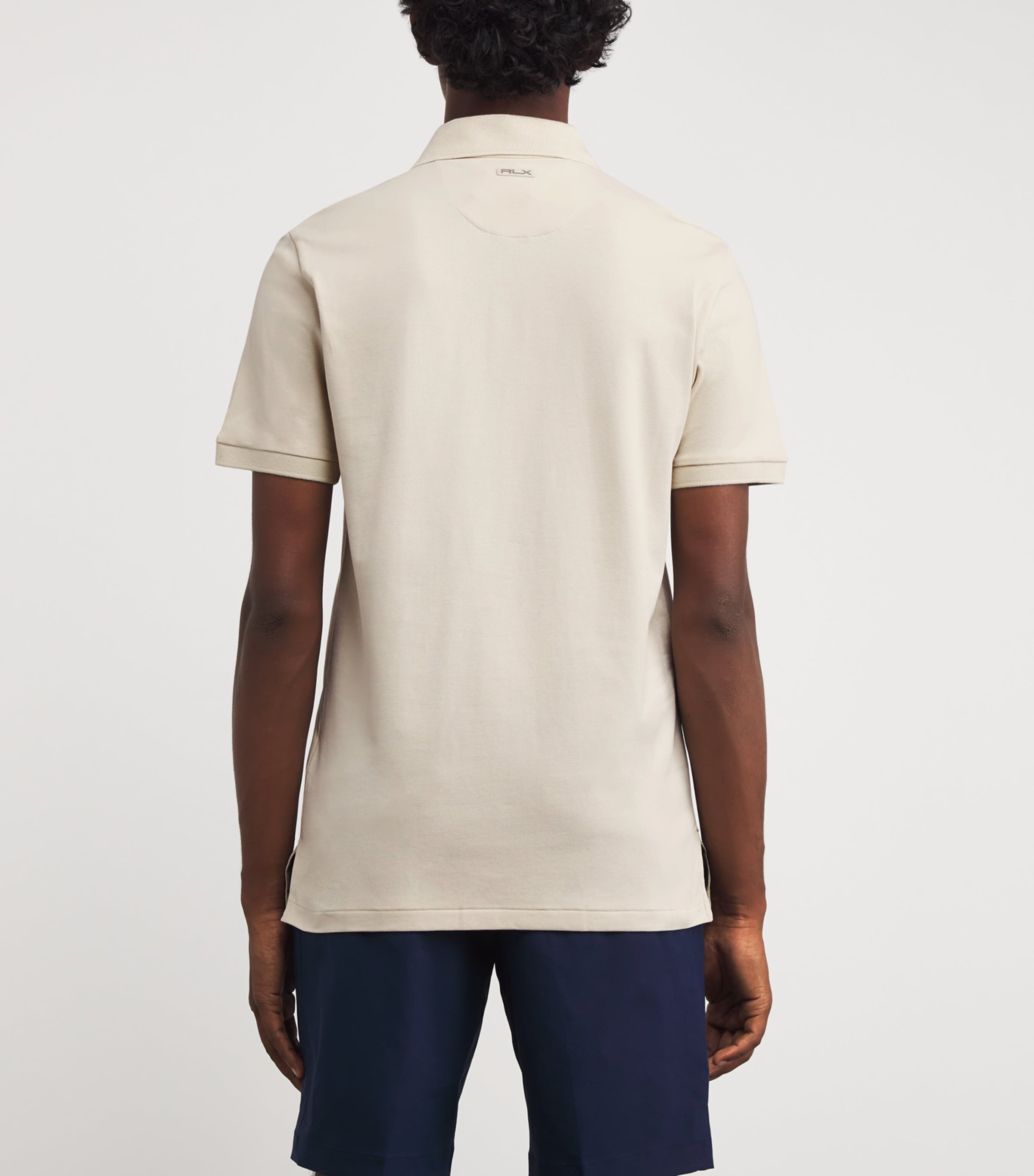Stretch-Cotton Performance Tailored Polo Shirt BASIC SAND Image 4
