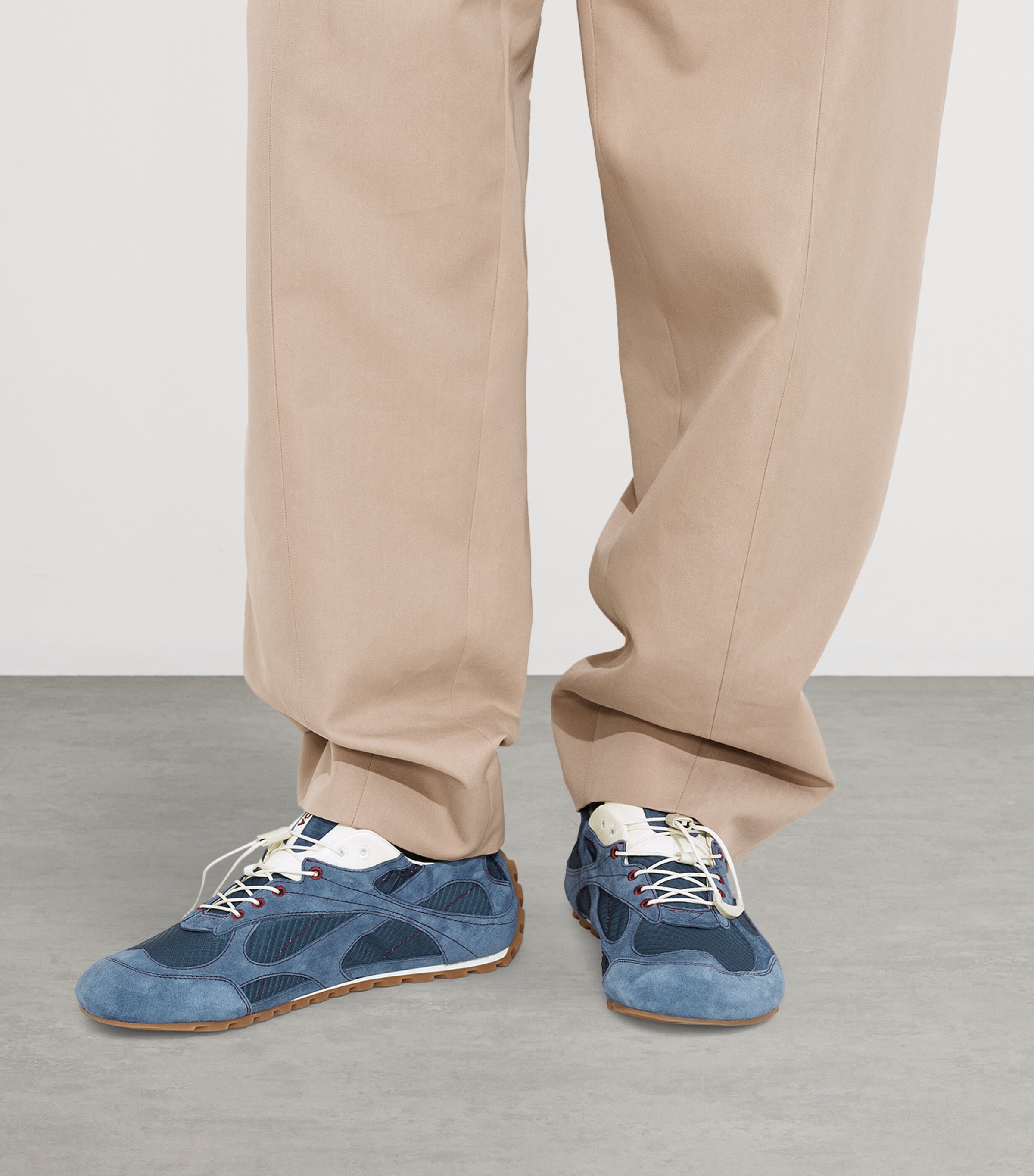 Bottega Veneta Suede-Trim Orbit Flash Sneakers Image 2