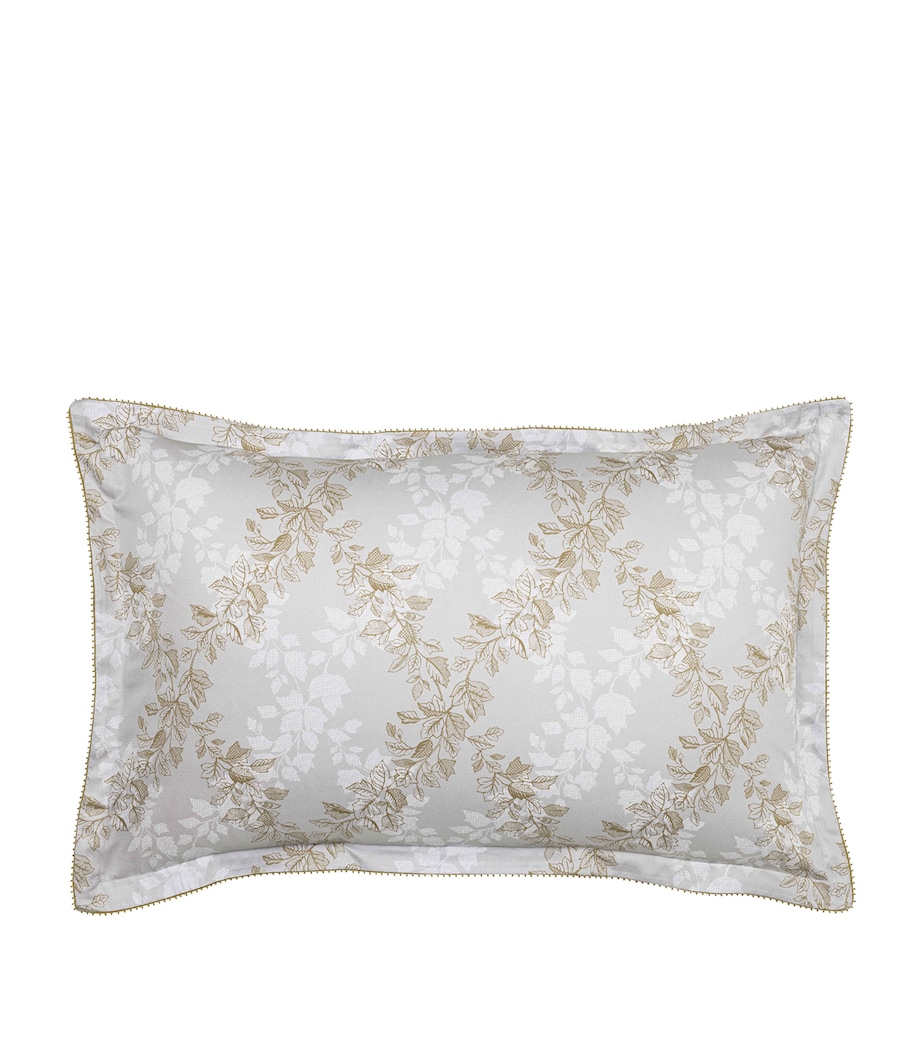 Alexandre Turpault Cotton Rocaille Oxford Pillowcase (50cm x 75cm) Beige Moyen Image 1