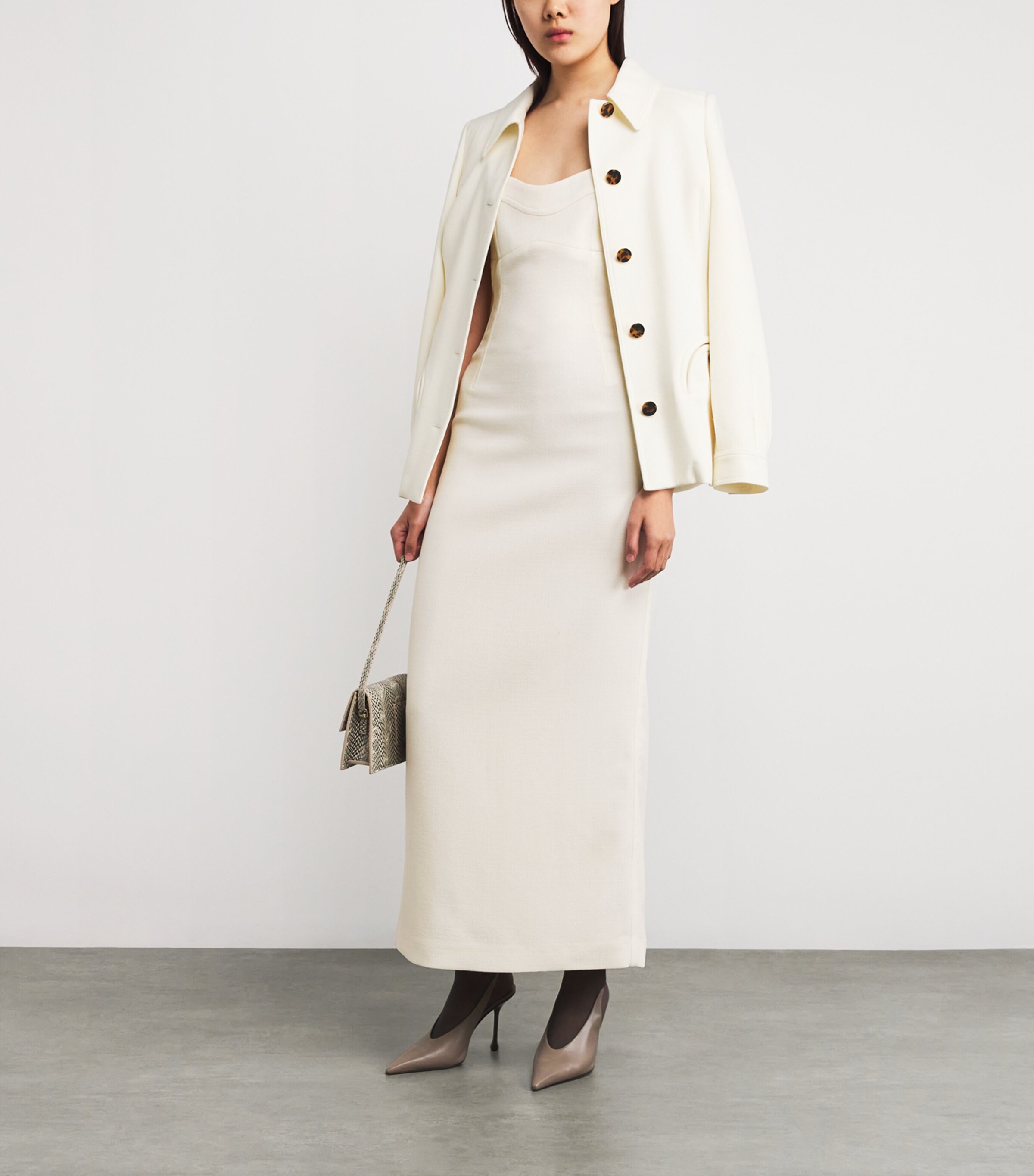 Virgin Wool Resolute Midi Dress W006 SNOW Image 2