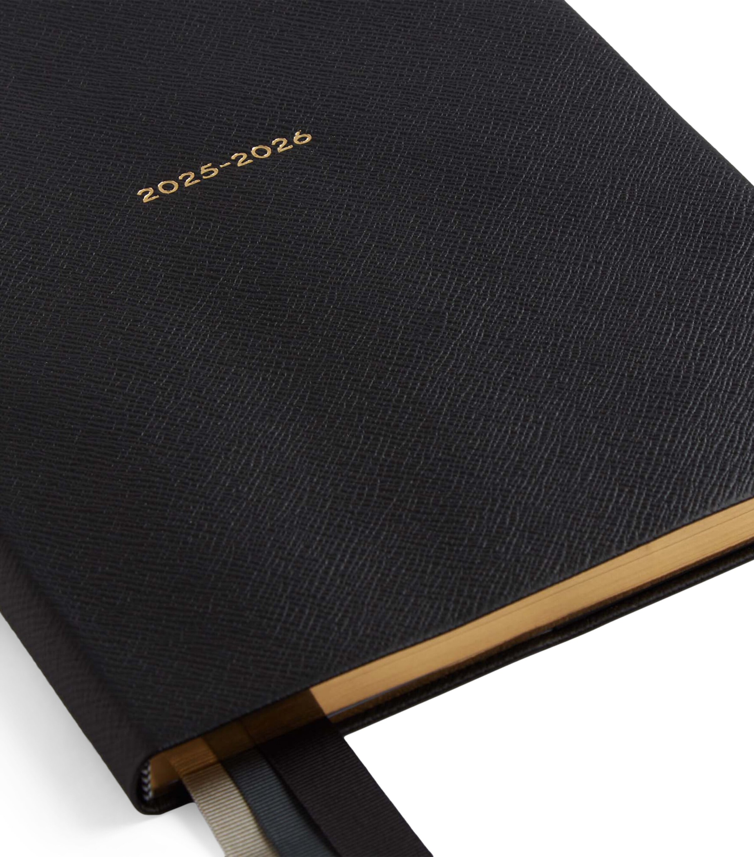Smythson Leather Portobello Weekly Diary 2025 Black Image 3
