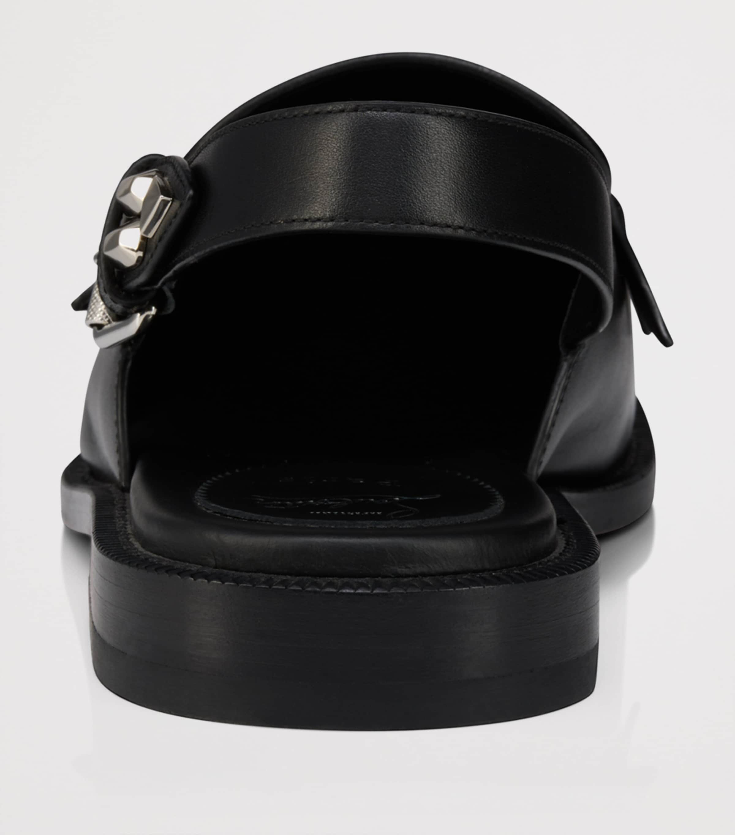 Christian Louboutin The Asclepius Leather Slingback Loafers Image 4