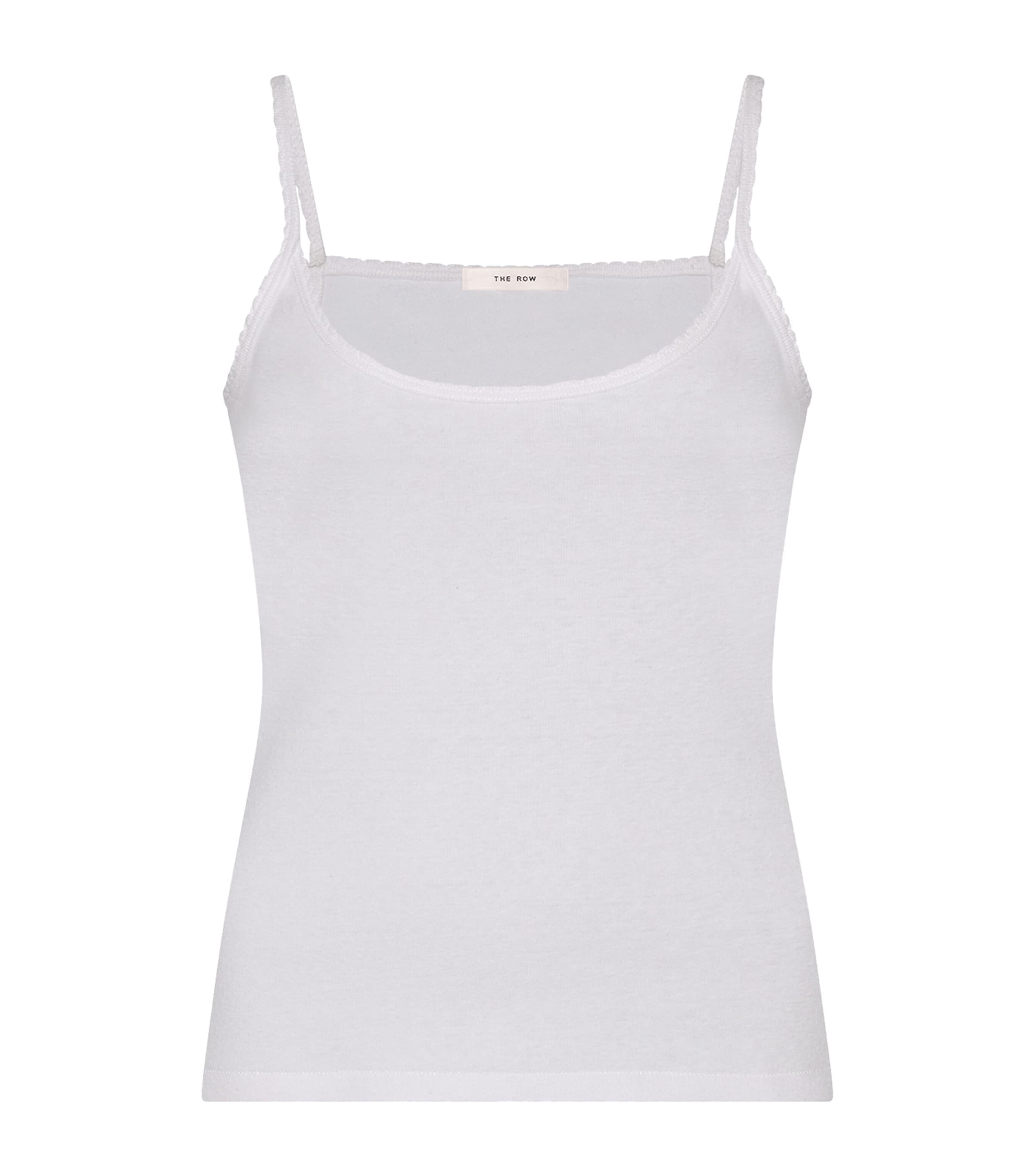 The Row Womens Denzel Cotton Cami Top White Image 1