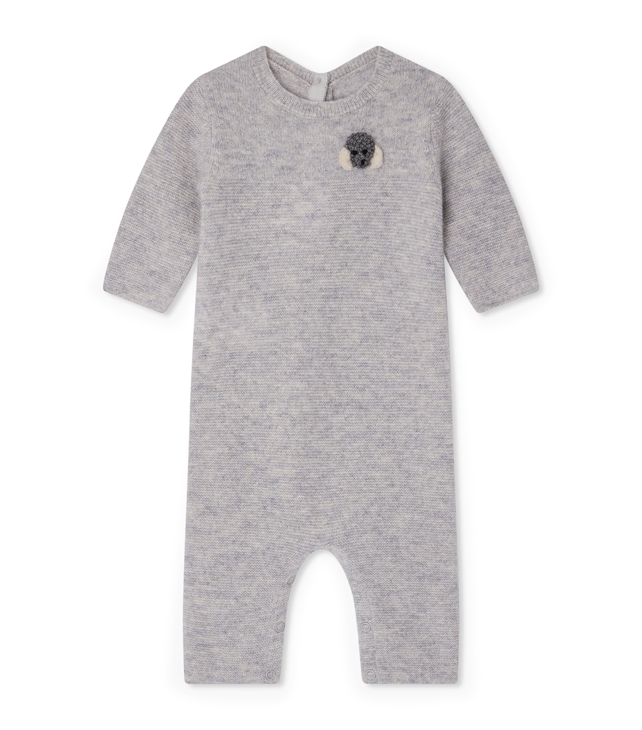 Cashmere Playsuit (1-18 Months) GRIS CHINE C. Image 1