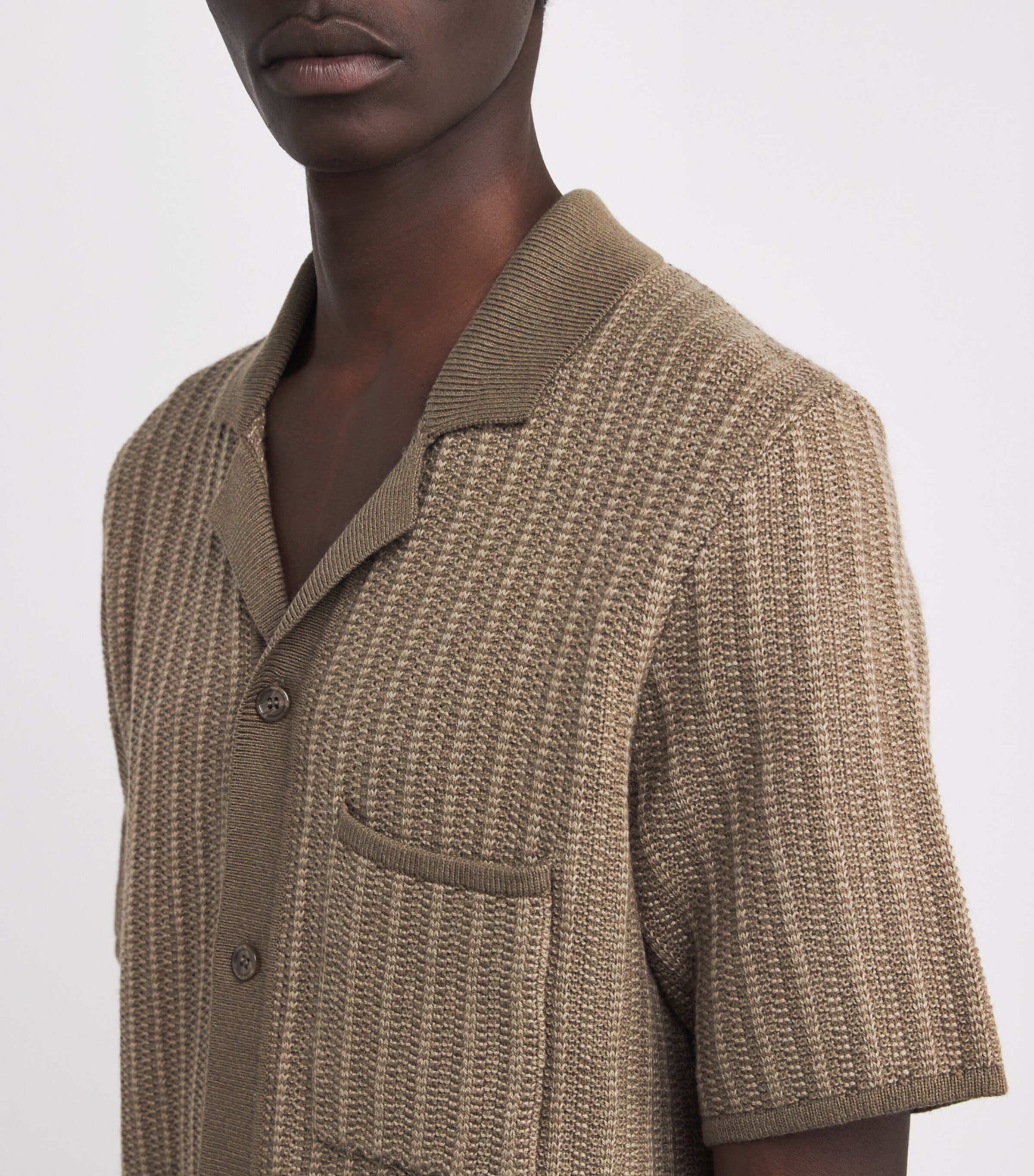 Cotton-Wool Sarhys Shirt CANTEEN MEL. Image 6