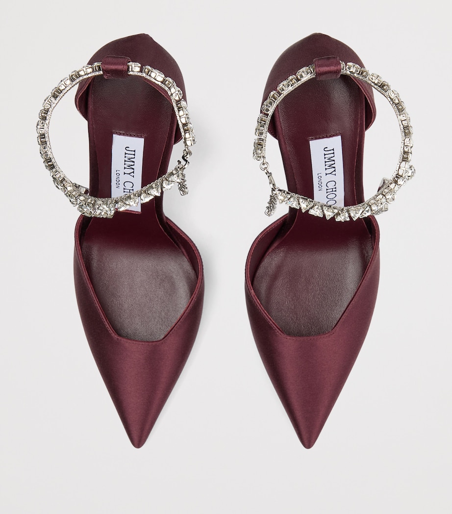 Stevie 100 Satin Pumps DEEP MERLOT Image 3