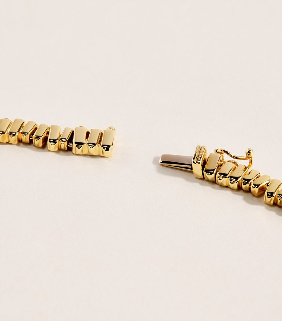 Suzanne Kalan Yellow Gold and Diamond Classic Fireworks Tennis Necklace Yg/wd Image 3