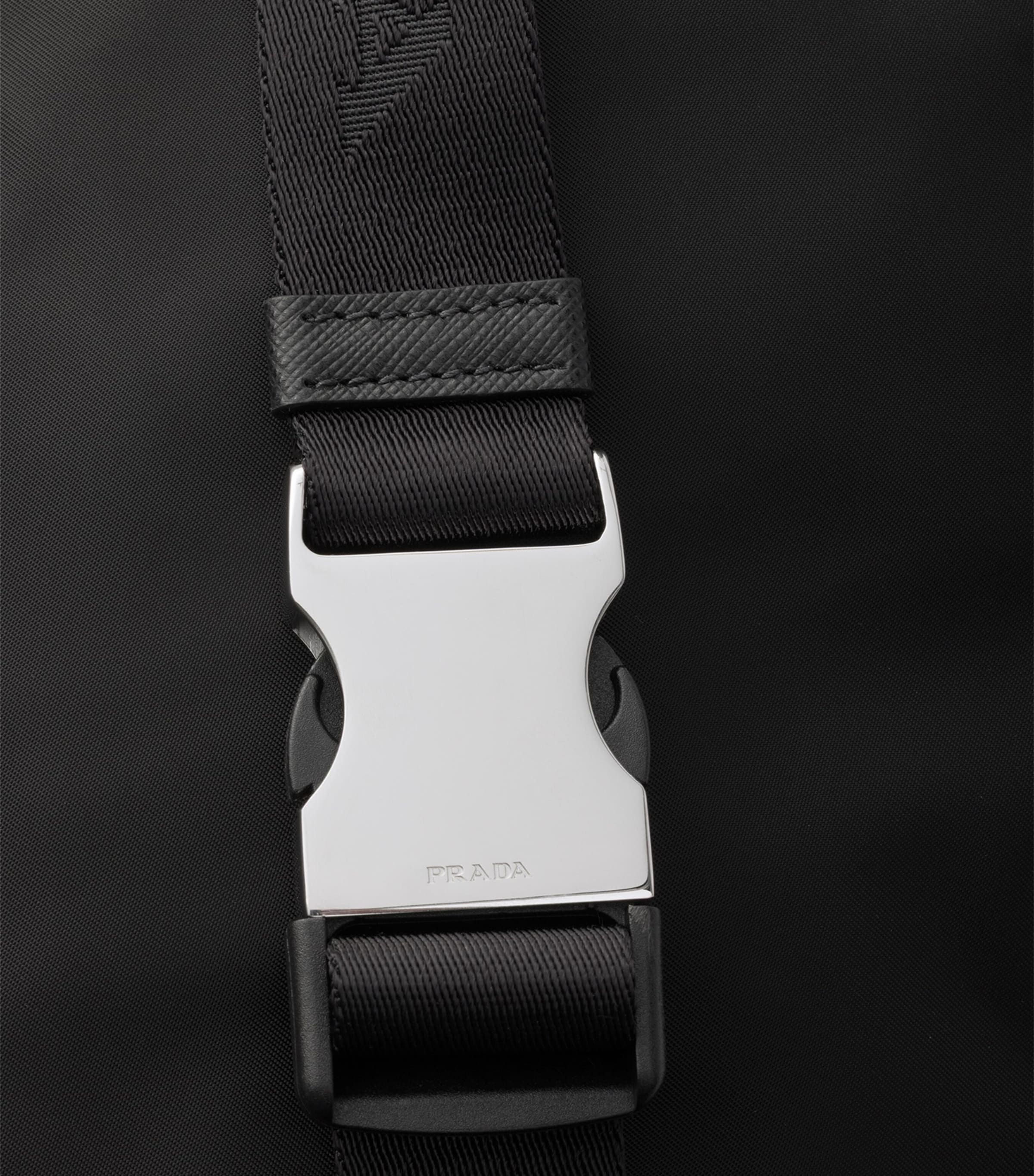 Re-Nylon and Leather Cross-Body Bag F0002 Image 4