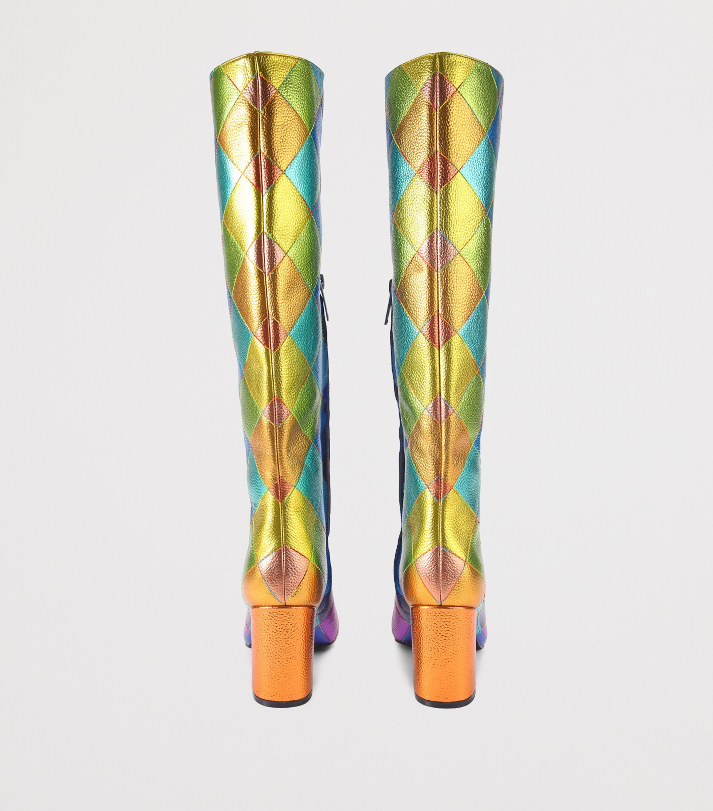 Metallic Regent Knee-High Boots MULT/OTHER Image 2