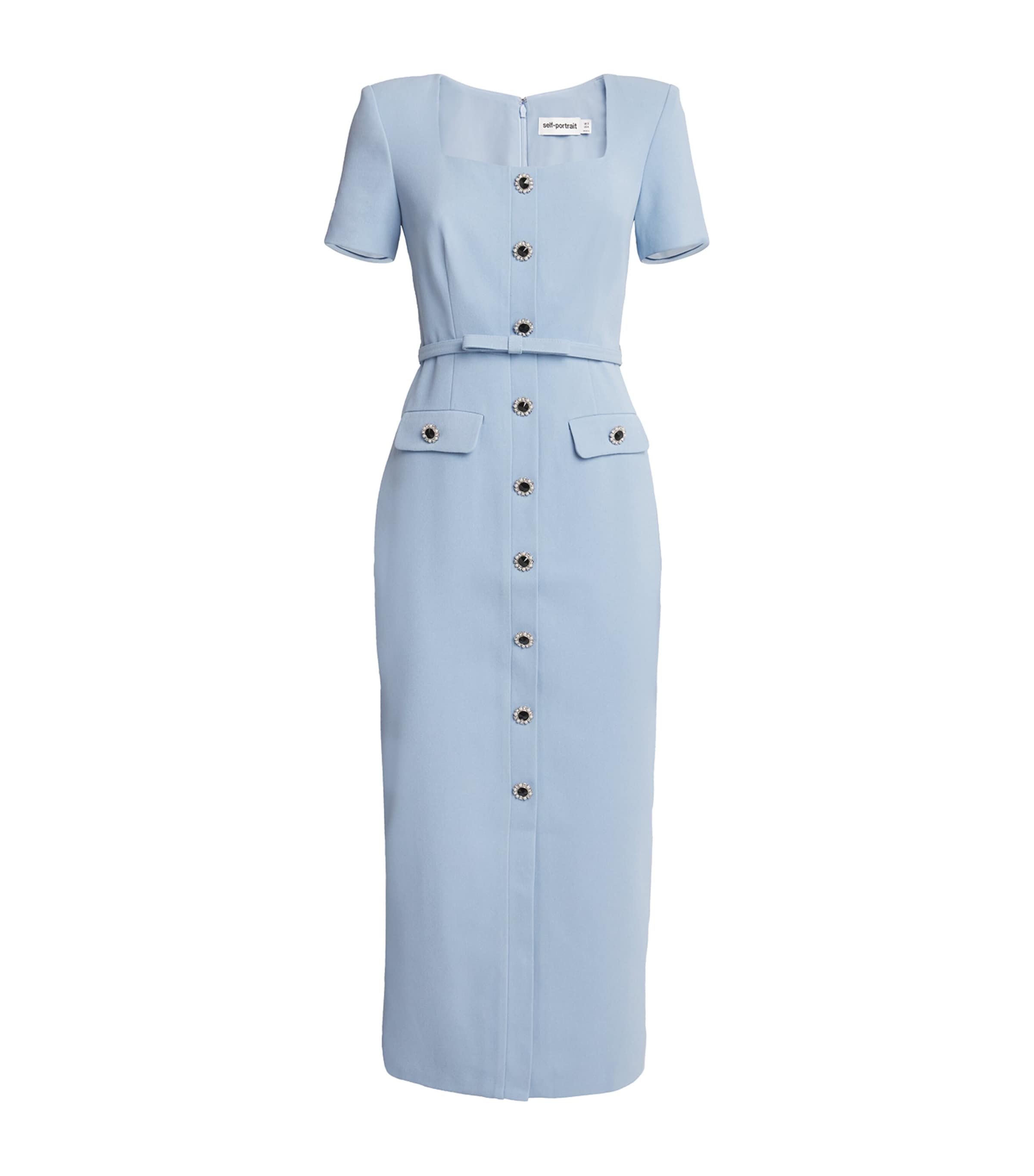 Contour Crepe Button Dress main image 0