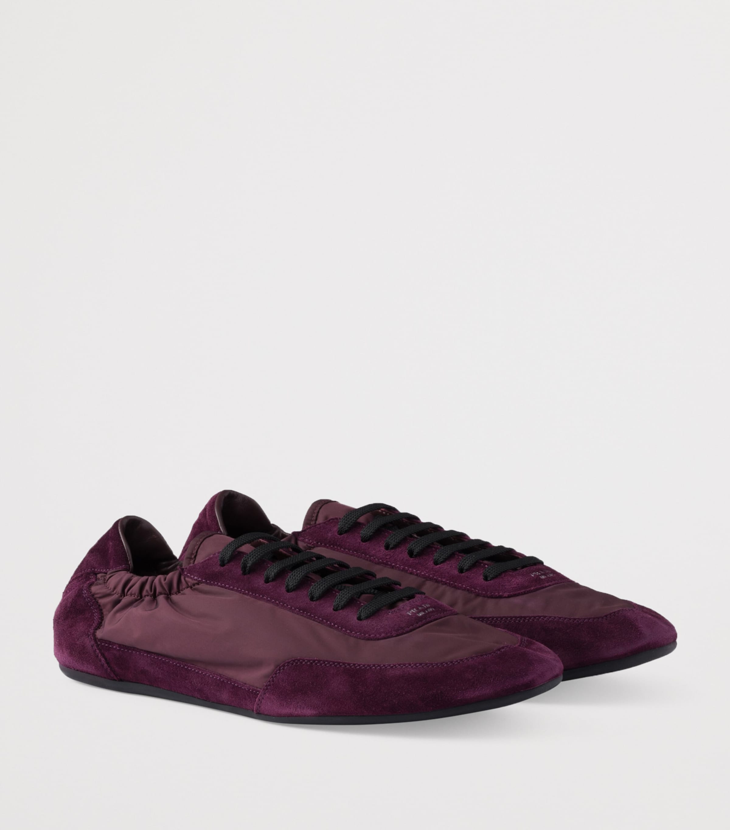 Re-Nylon and Suede Collapse Sneakers F0007 Image 2