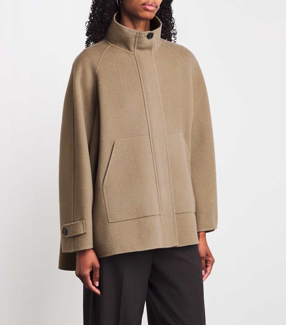 Virgin Wool Coat SAGE Image 3