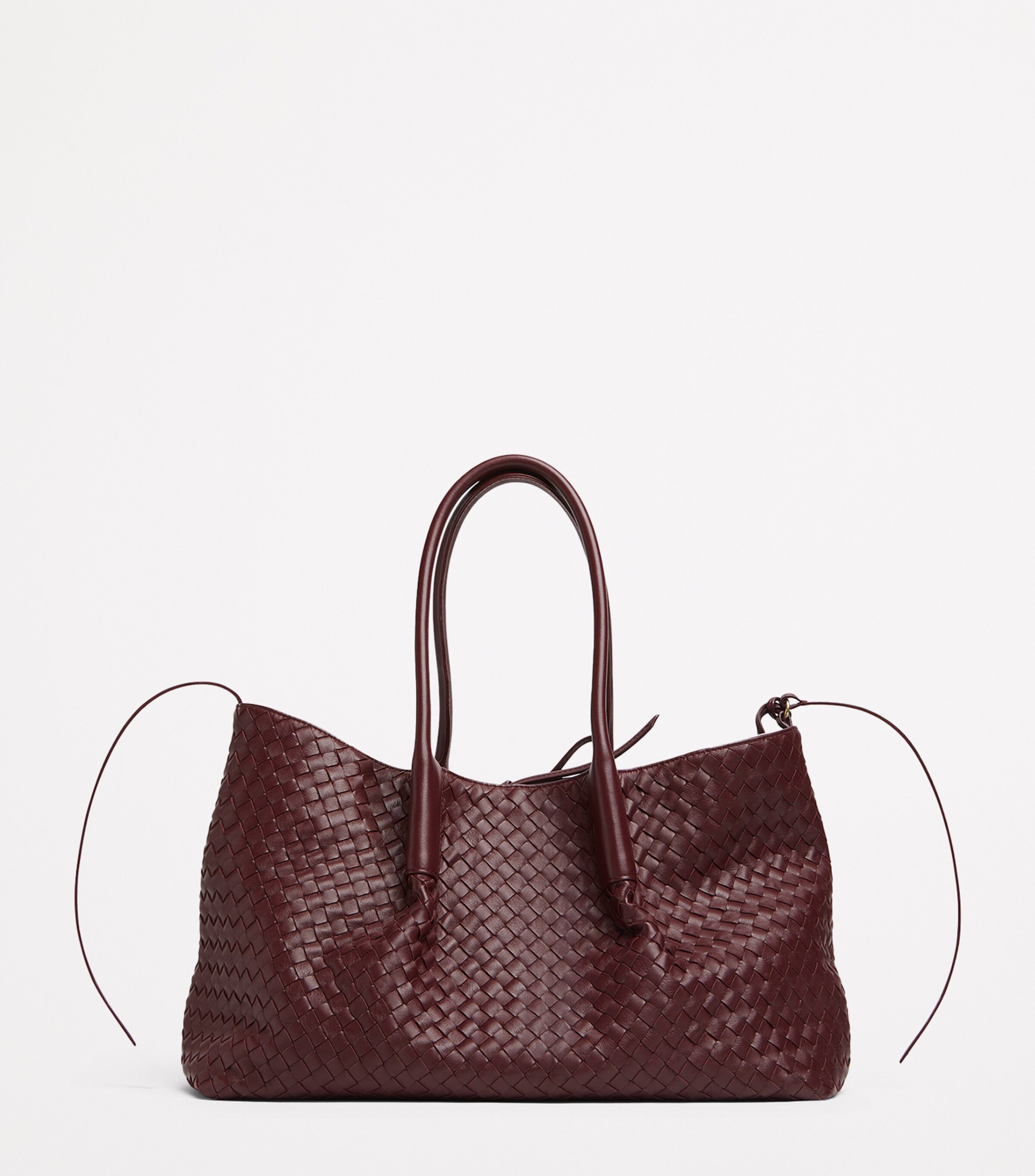 Bottega Veneta Brown Medium Leather Intrecciato Pinacoteca Tote
