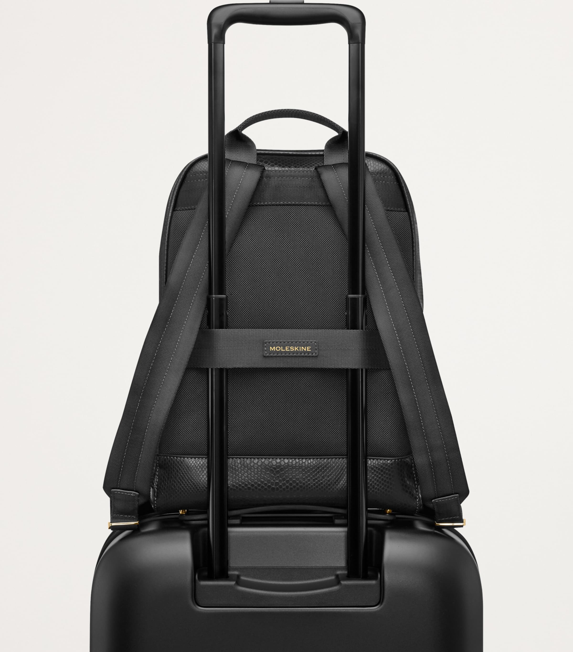 Vegan Leather Precious & Ethical Backpack BLACK Image 5