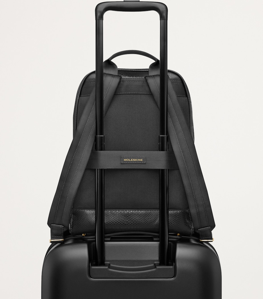 Vegan Leather Precious & Ethical Backpack BLACK Image 5