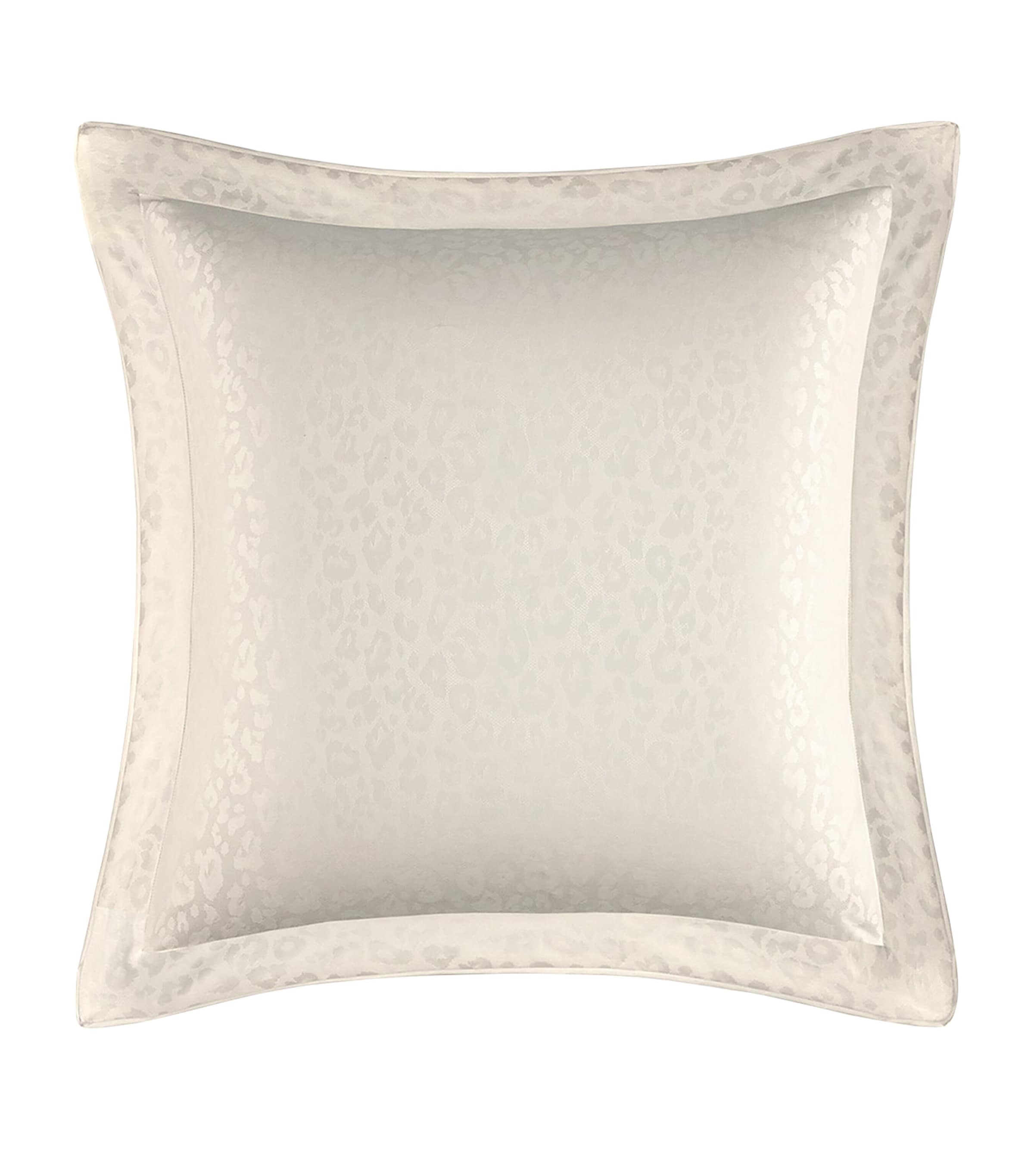 Yves Delorme Leopard Square Oxford Pillowcase In Neutral
