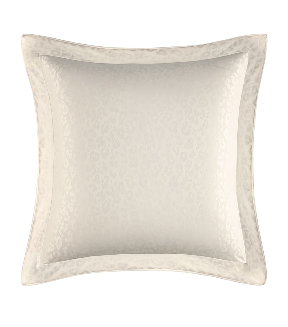 Leopard Square Oxford Pillowcase (65cm x 65cm) MILK Image 1